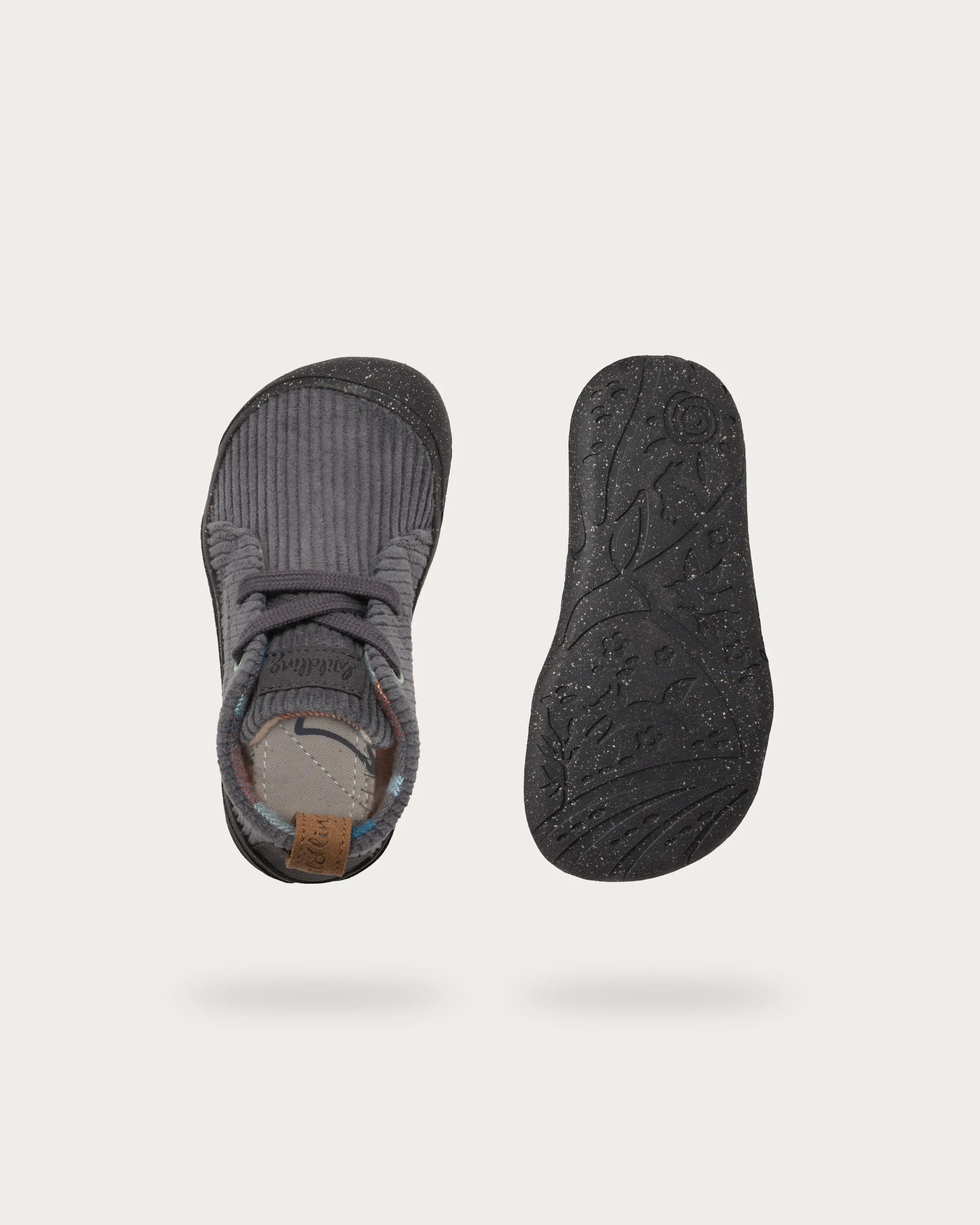 Wildling Kordian Graphit scarpe bimbo grigio velluto
