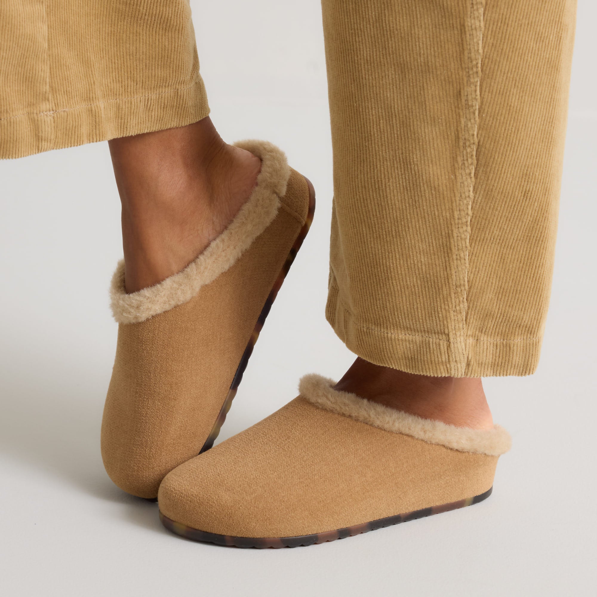 Rothy's The Après Clog Zoccoli ReVelvet Pecan foderati