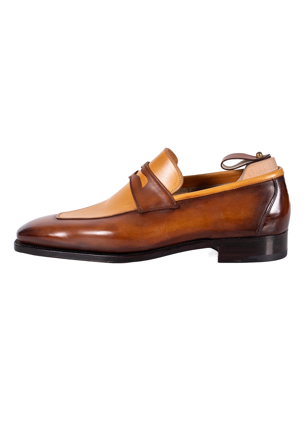 Stefano Bemer Loafers C1396 mocassini penny tan pelle