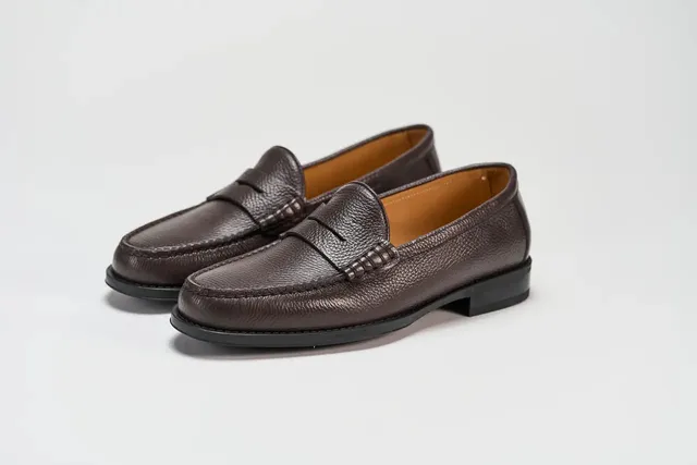 Sandro Barbera Brera Penny Loafer mocassini uomo testa moro