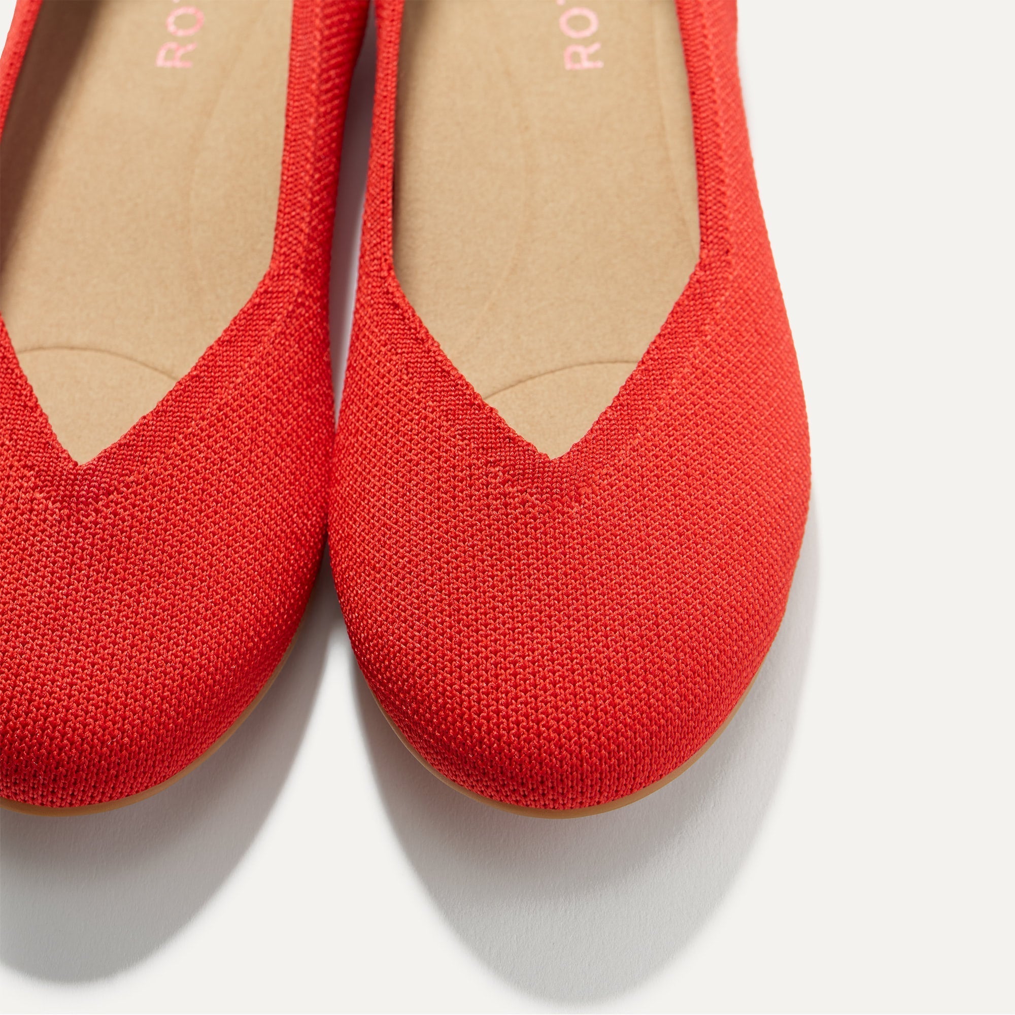 Rothy's The Daily Flat ballerine Showstopper Red rosse