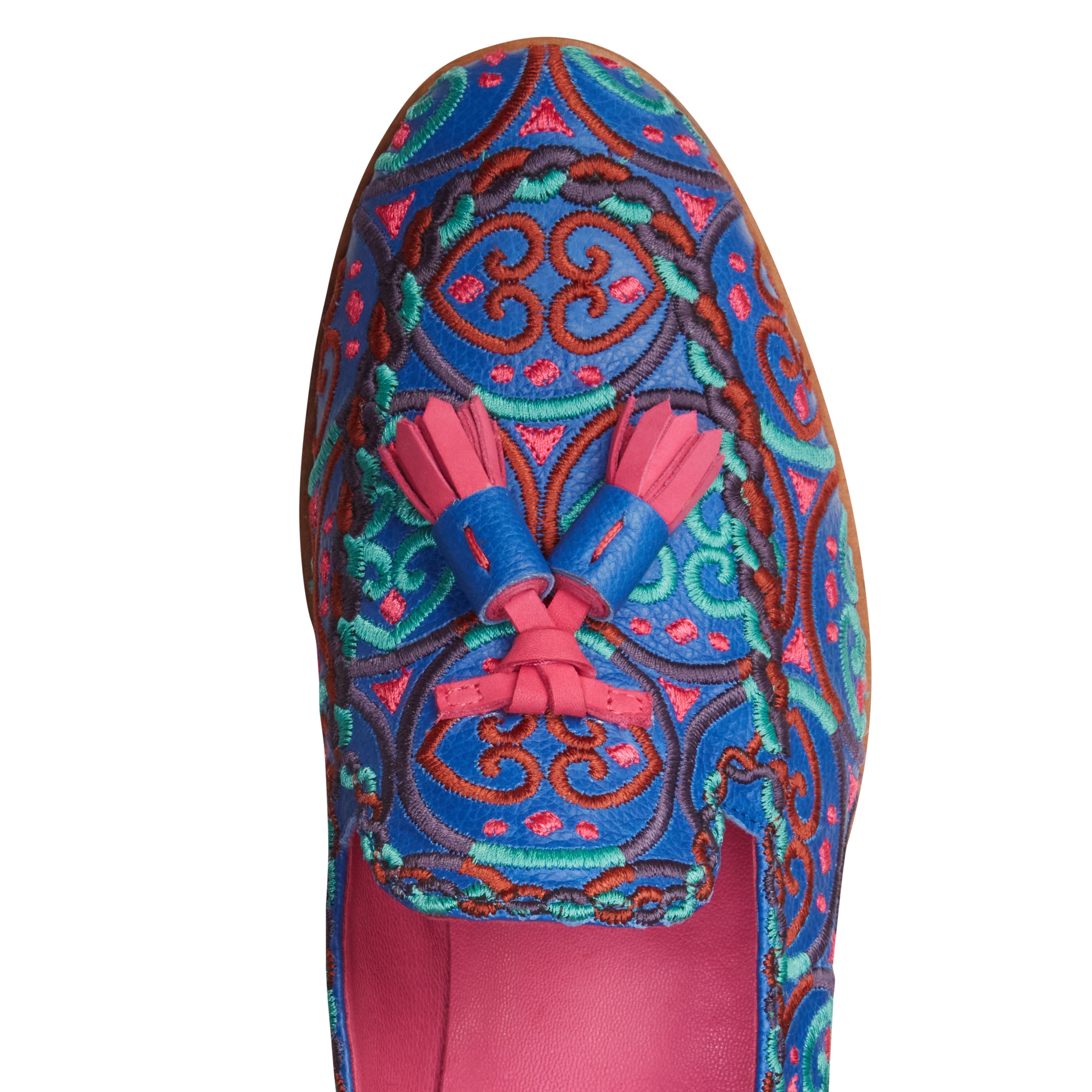 F.lli Rossetti Brera Mocassino Donna Blucina Ricamo