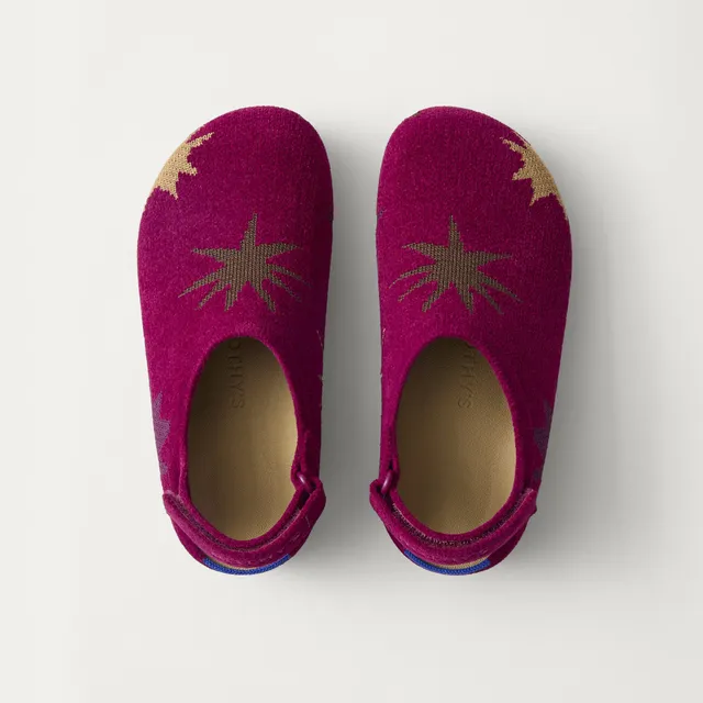 Rothy's The Kids Clog zoccoli bimba fucsia revelvet stelline