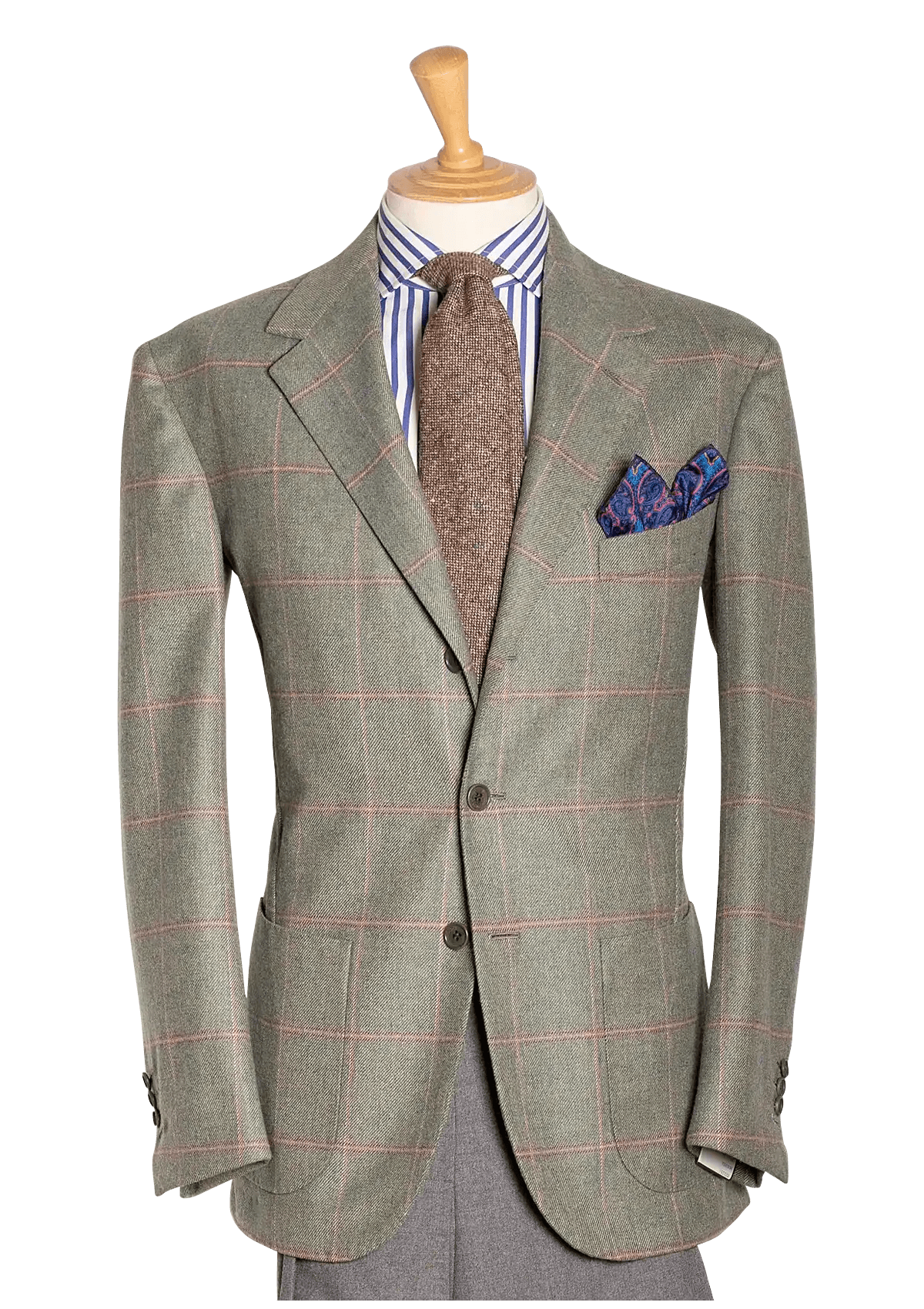 Stefano Bemer Blazers giacca tweed salvia taglia 50