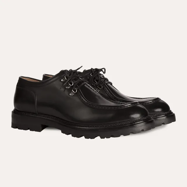 Dellovo Bellini derby trekking boot uomo pelle nero