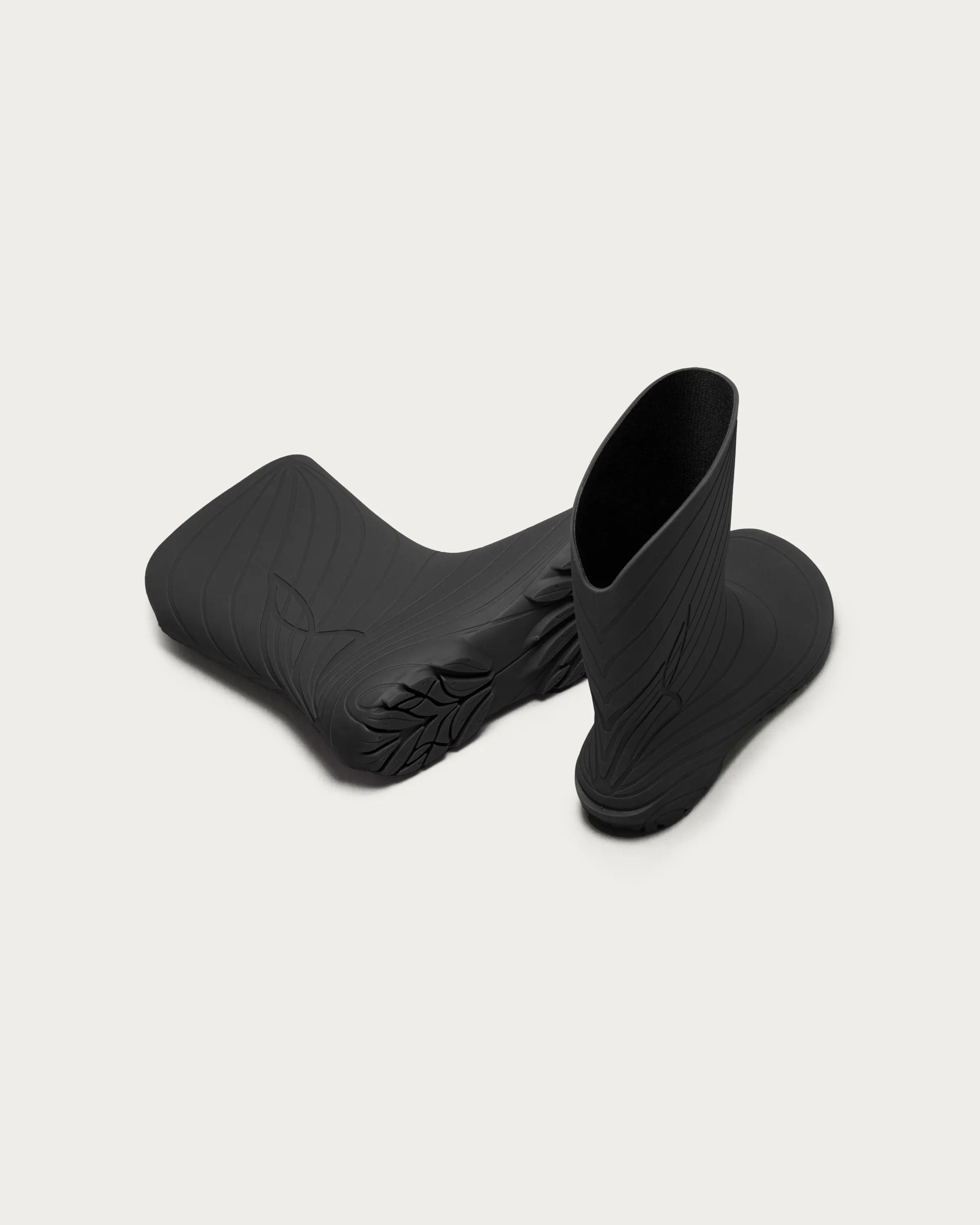 Wildling Shoes Ranidae stivali pioggia neri vegan