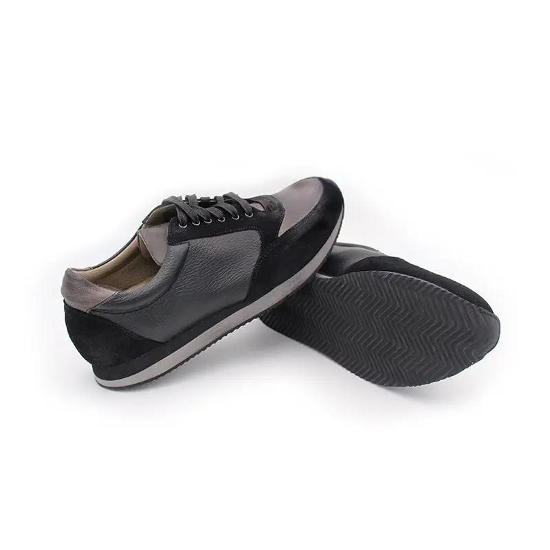 Sandro Barbera ACE Boost Sneaker Uomo Nerogrigio Pelle