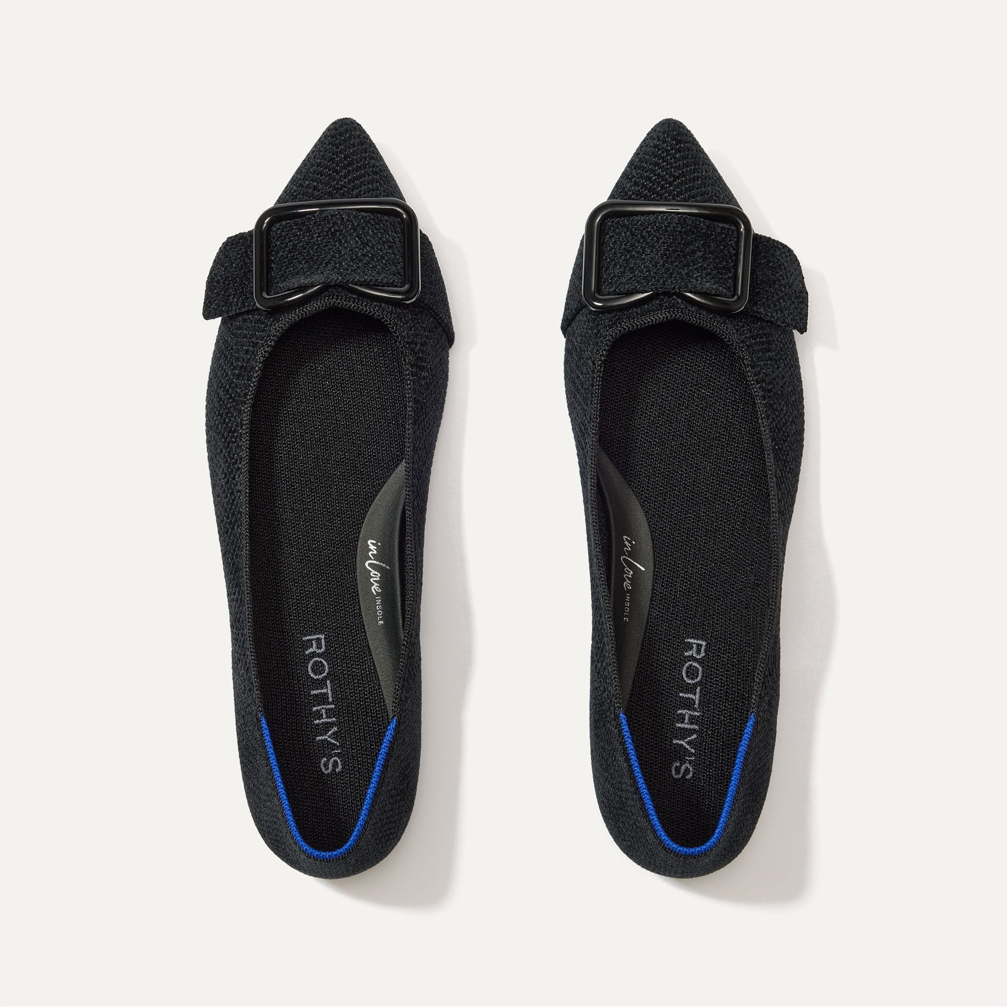 Rothy's Emblem Point II ballerine Nero eleganti