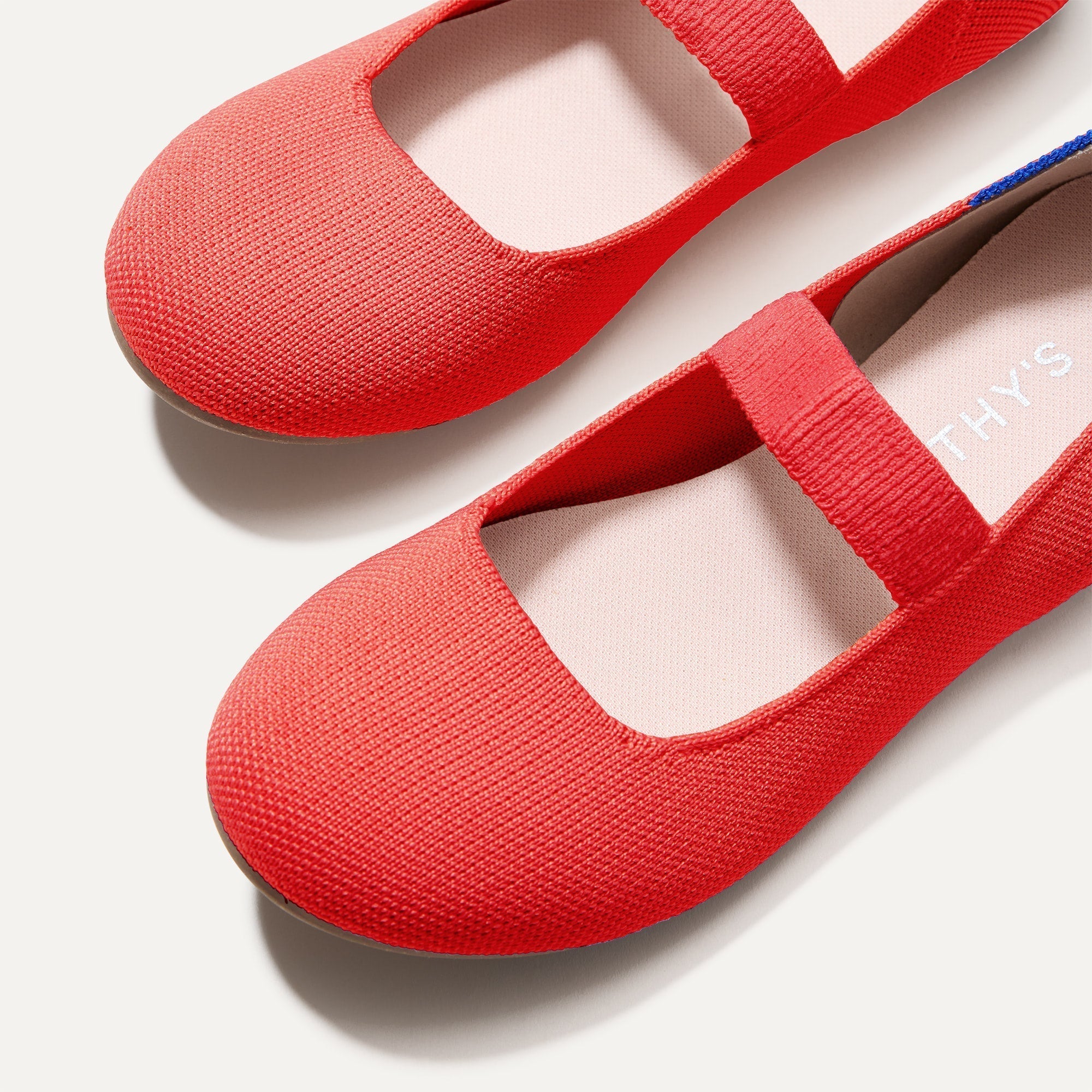Rothy's The Kids Mary Jane ballerine bambina Glamour Red rosse