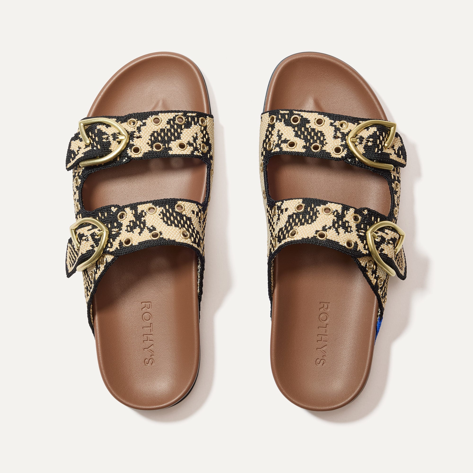 Rothy's Buckle Slide sandali Black con fibbia