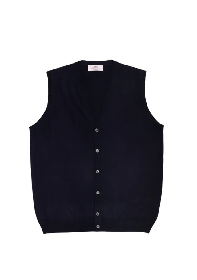 Stefano Bemer Blazers SV7001 Gilet Lana Blu Navy