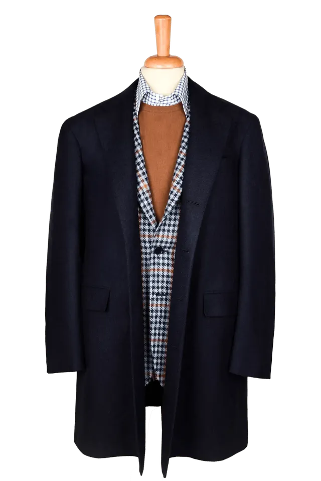 Stefano Bemer Overcoats SV4004 cappotto lana blu