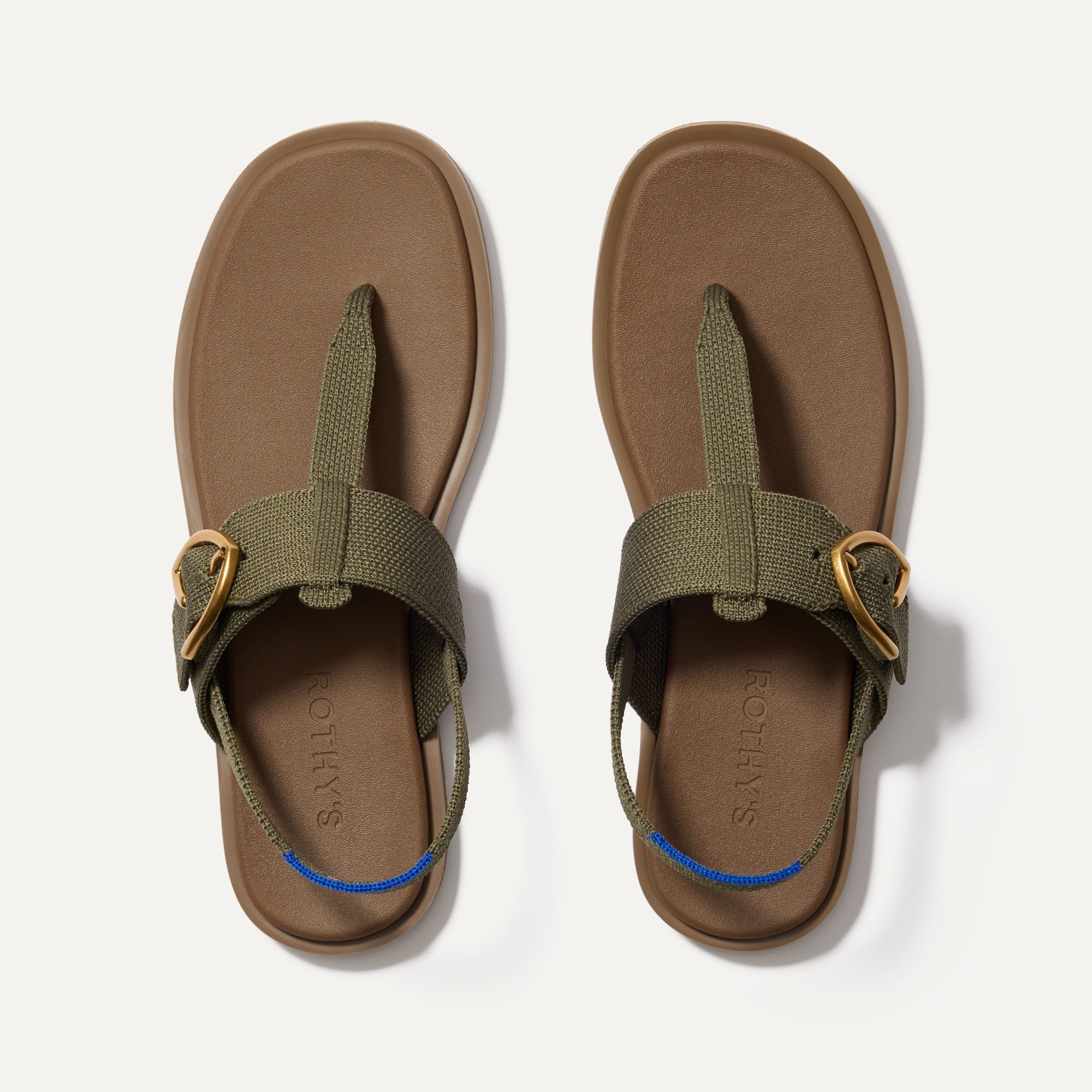 Rothy's T-Strap Sandal sandalo donna Metallic Golden Sun