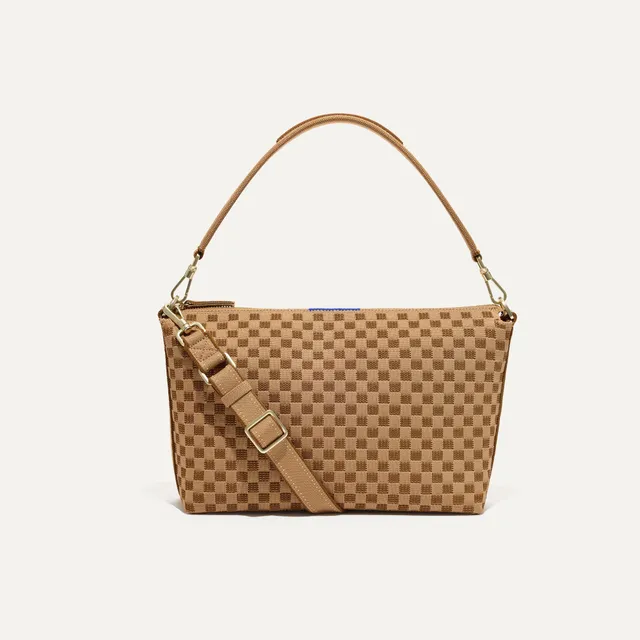 Rothy's The Daily Crossbody borsa tracolla marrone Hazelnut zip