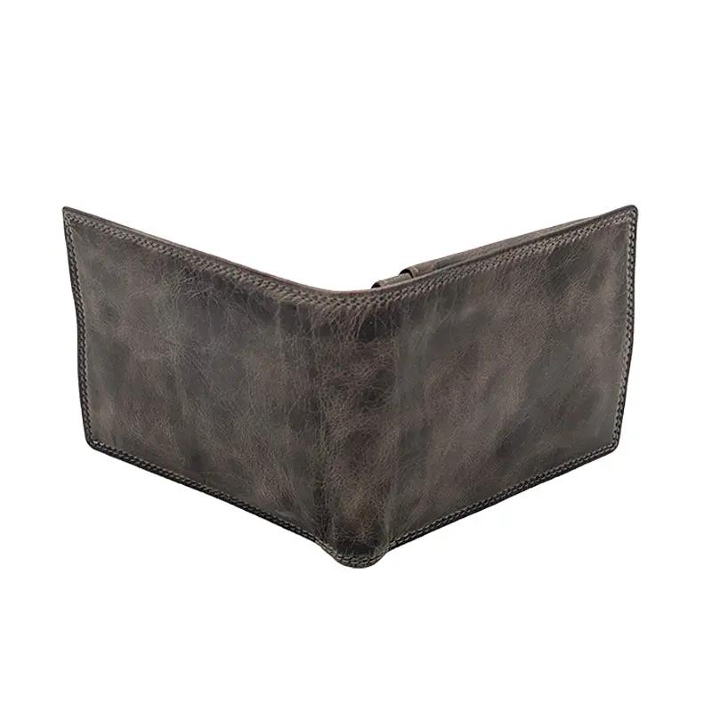 Sandro Barbera Stone Wax portafoglio grigio portamonete