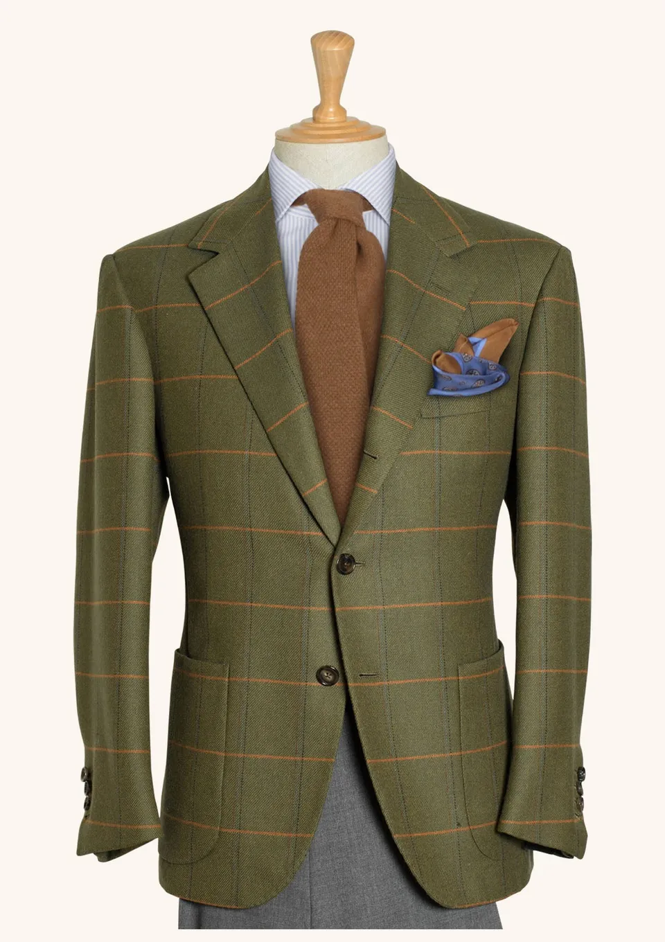 Stefano Bemer Blazers SV2070 giacca tweed verde unstructured