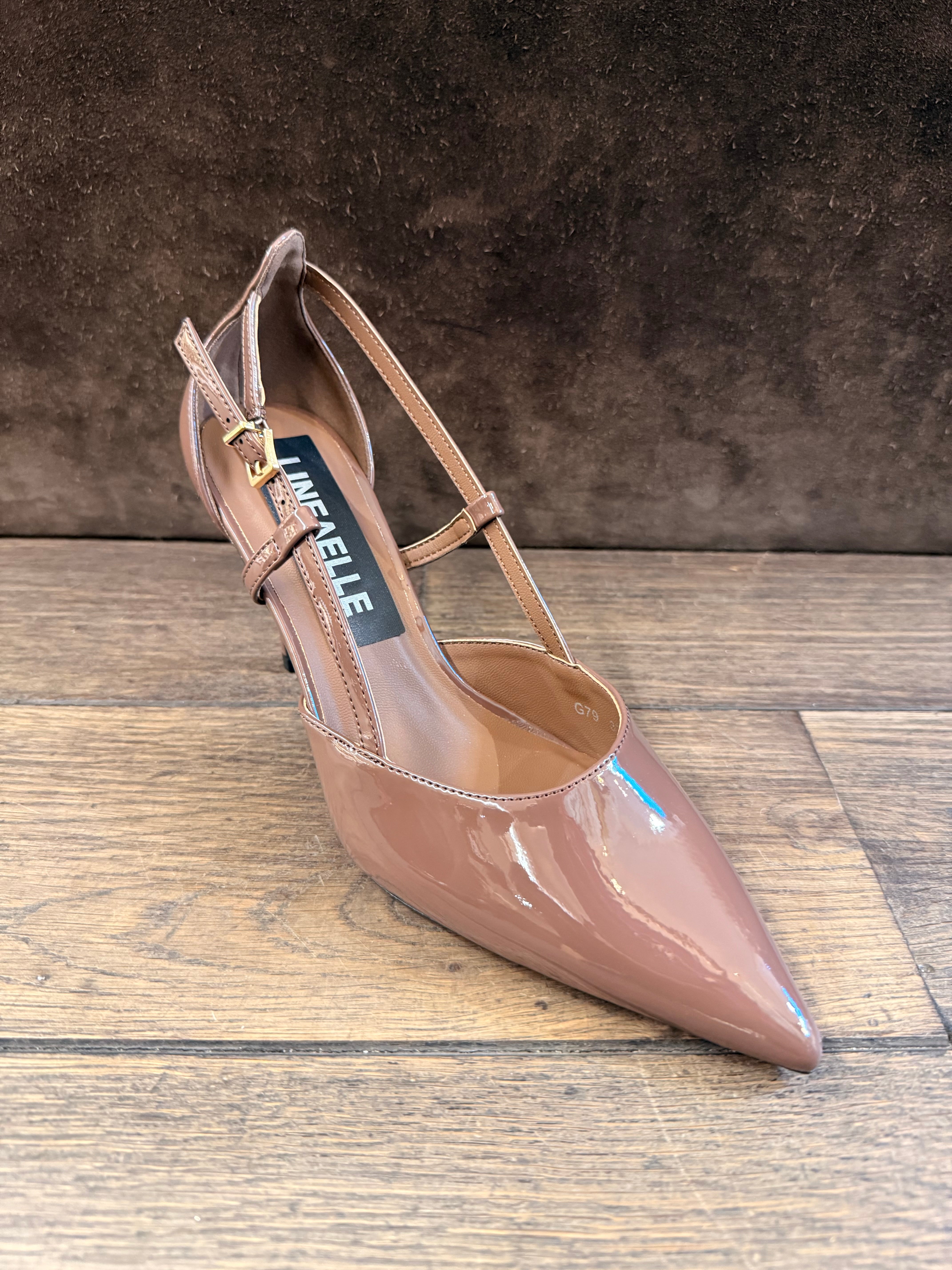 Linea Elle Decolte Marrone Nude Tacco 8 cm
