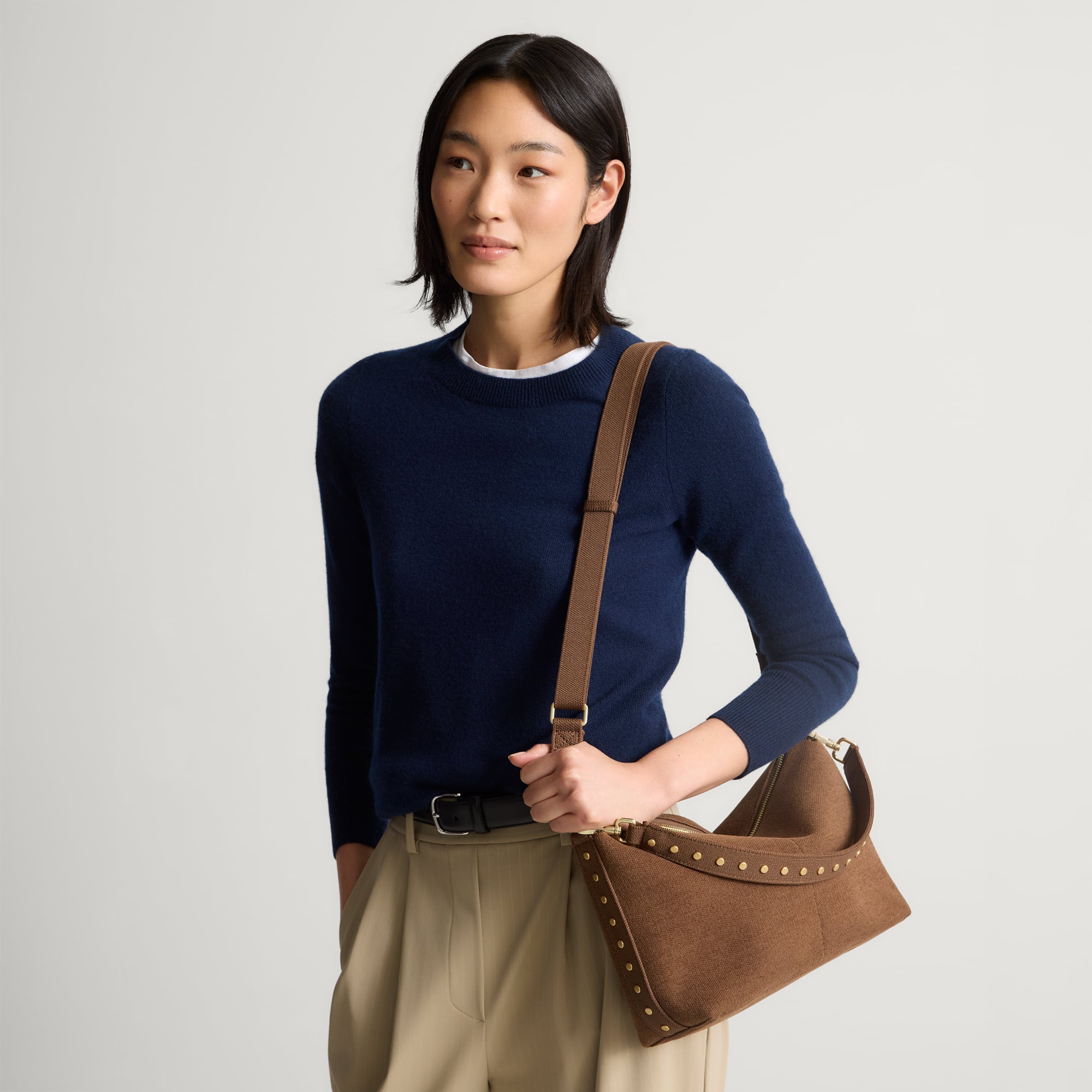 Rothy's The Daily Crossbody borsa a tracolla ReVelvet Cinnamon