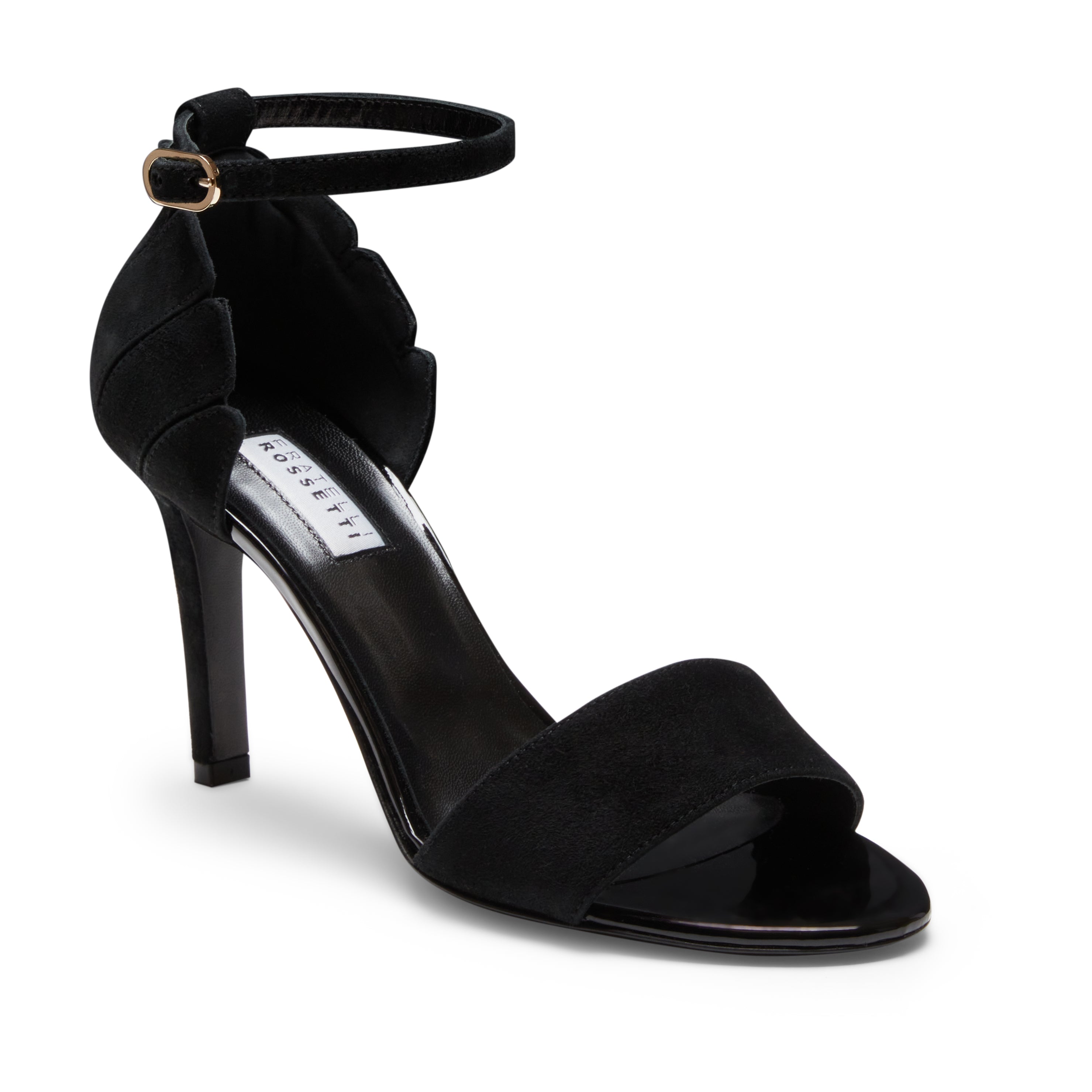 F.lli Rossetti sandalo tacco alto suede nero