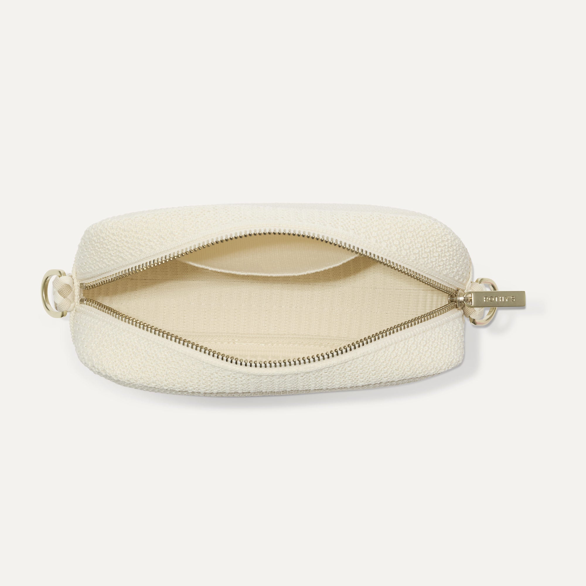 Rothy's The Crossbody Camera Bag borsa tracolla Cream Twist Open-Knit