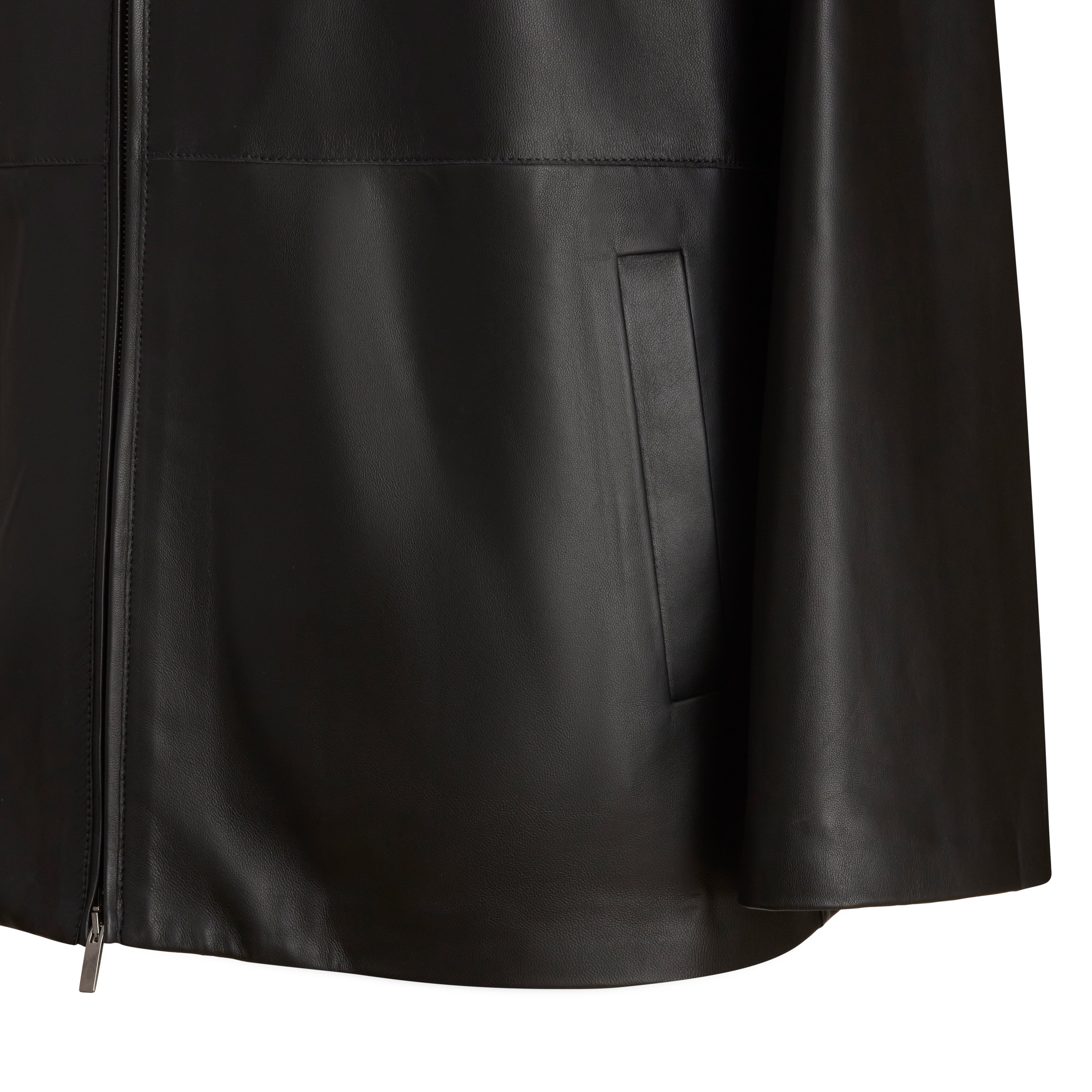 F.lli Rossetti 98408 Giacca Pelle Nera Nappa Donna