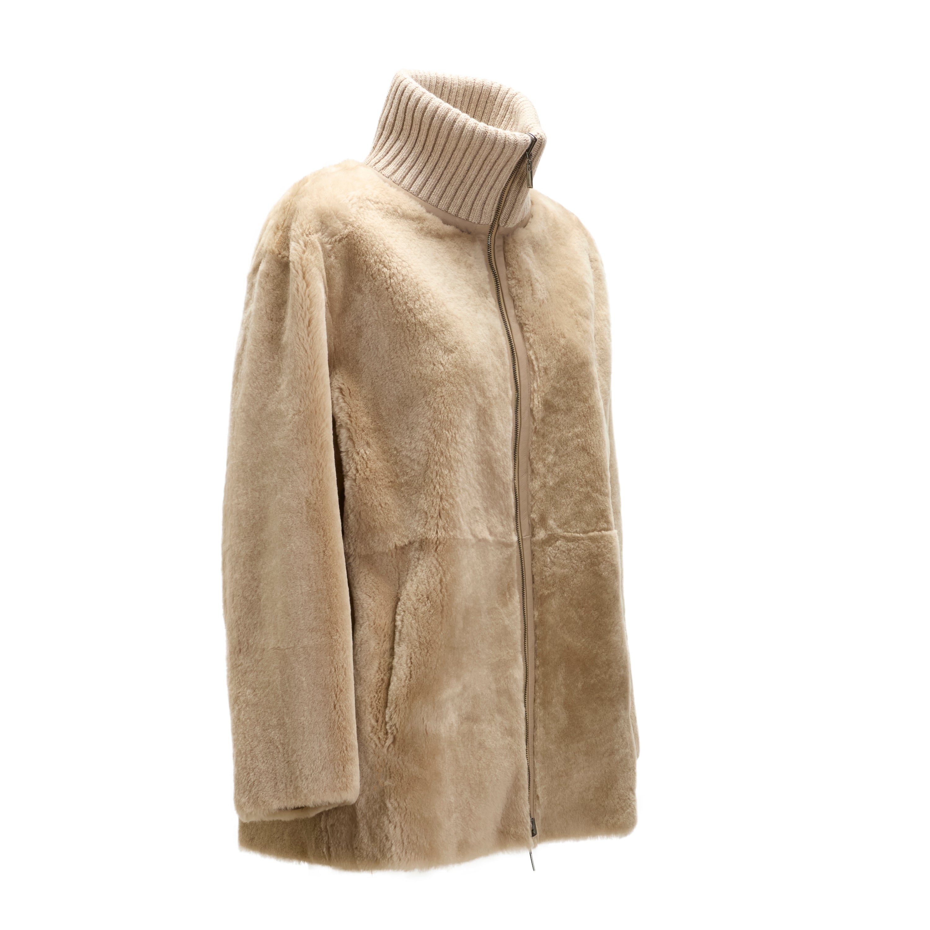 F.lli Rossetti Cappotto Shearling Reversibile Sabbia 98416