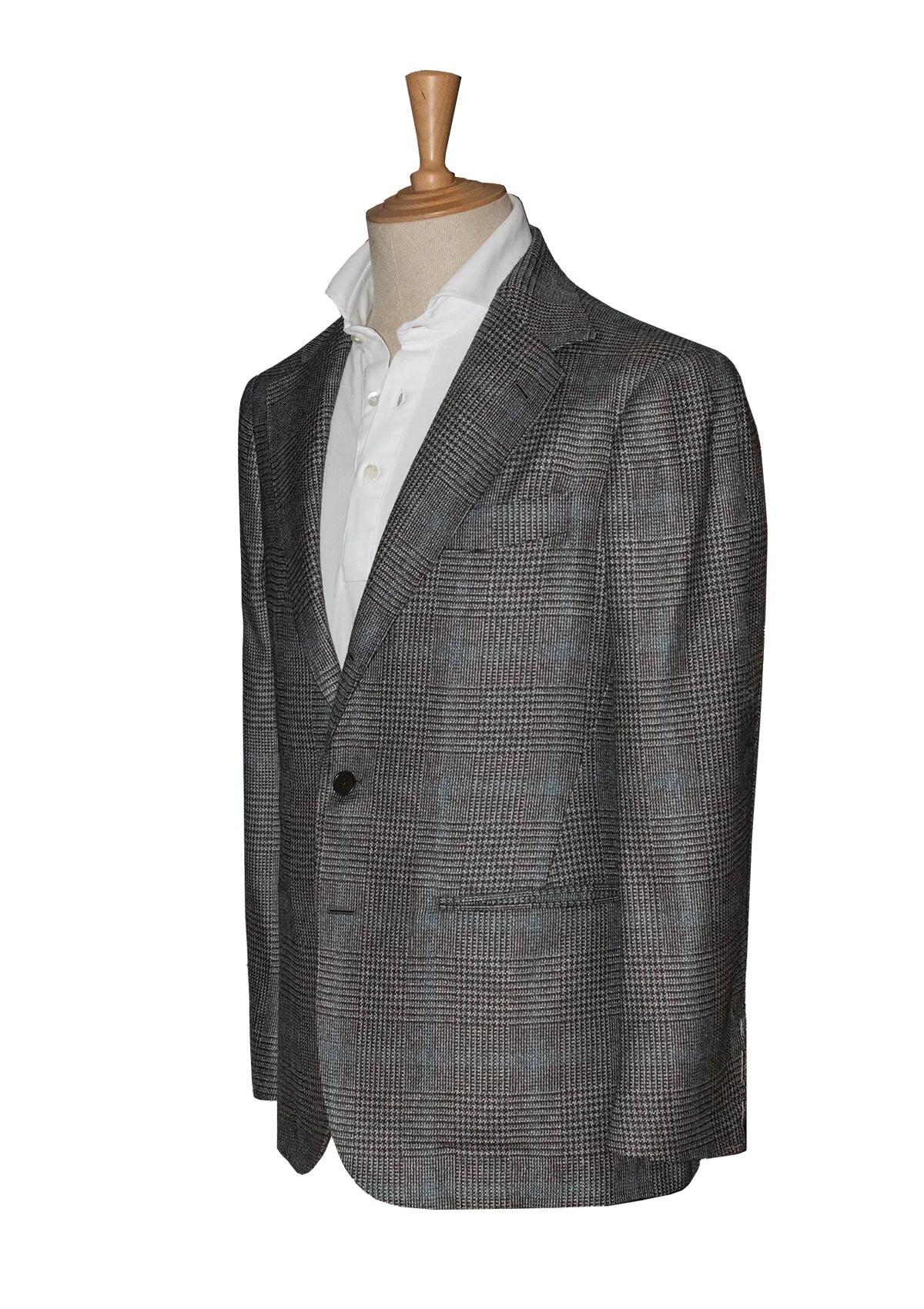 Stefano Bemer Blazers SV2118 giacca quadri grigi cashmere