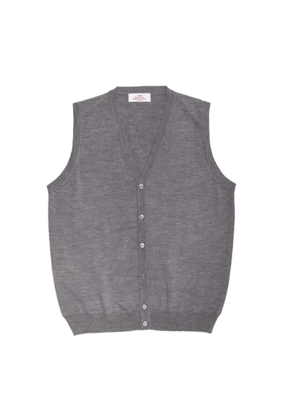 Stefano Bemer SV7006 Gilet Grigio Lana Merino Panciotto