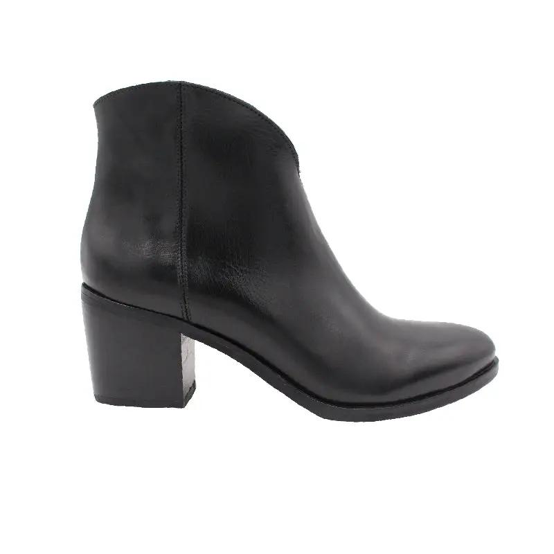Sandro Barbera Serena 1 stivaletto donna nero tacco 5 cm vitello