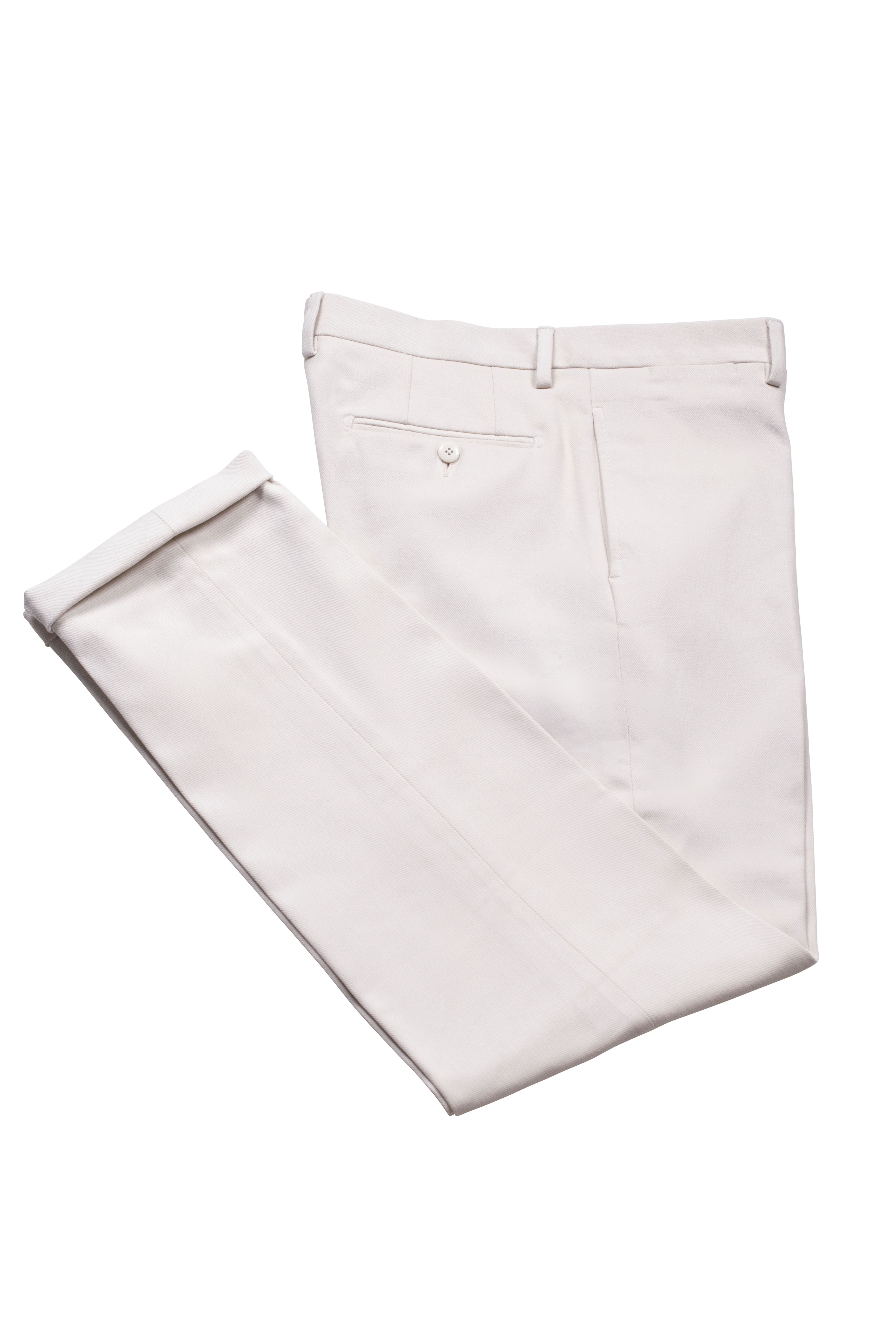 Stefano Bemer Trousers SV3067 Pantaloni Crema Cotone