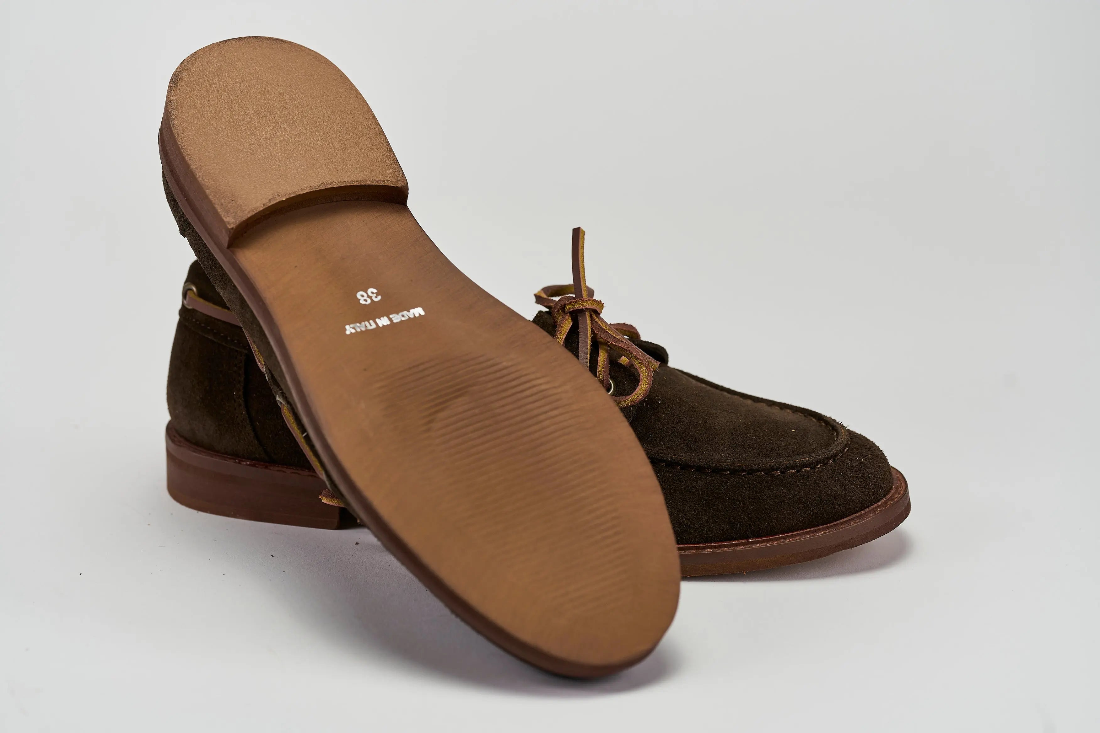 Sandro Barbera Barca scarpe testa moro scamosciato