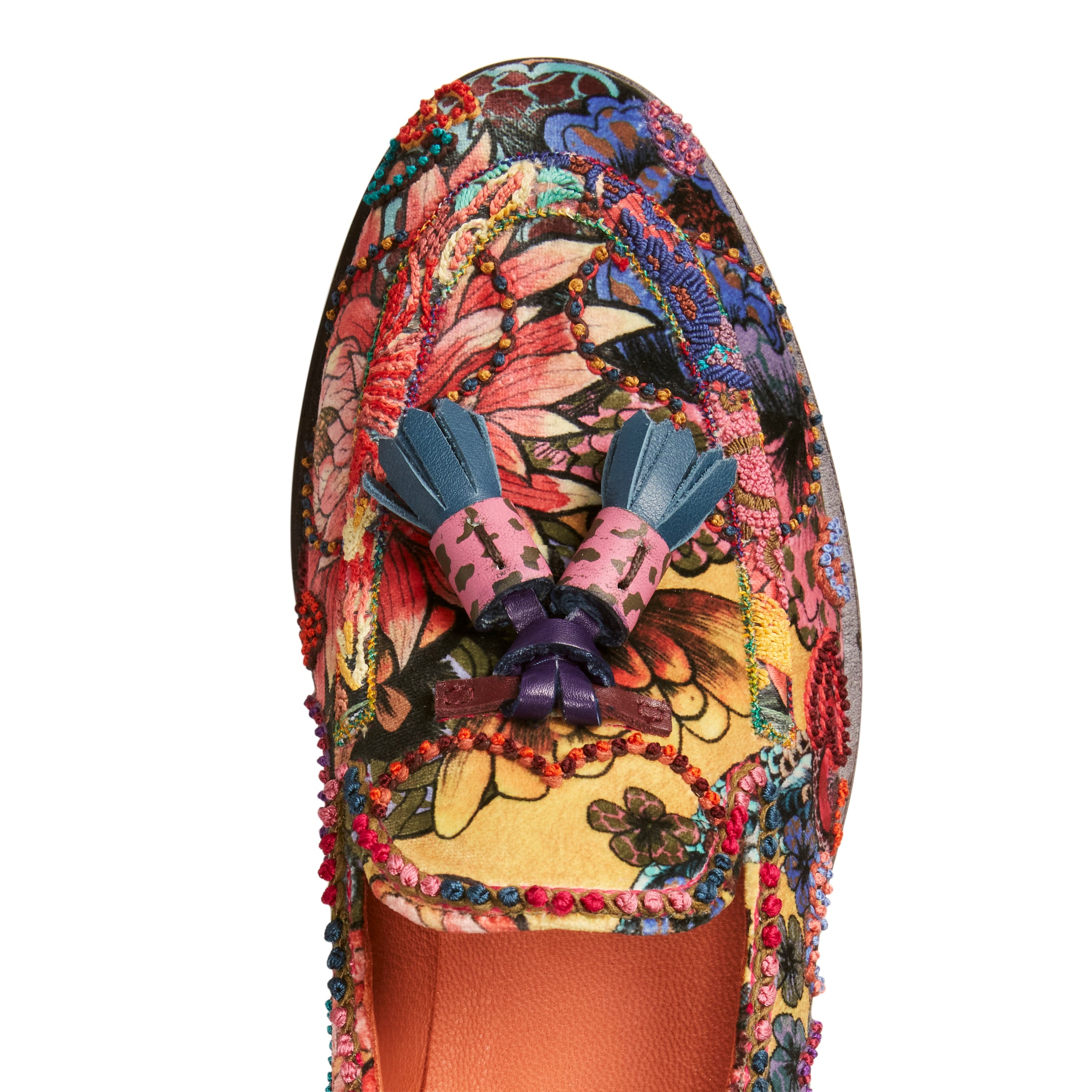 F.lli Rossetti Brera In Love mocassino donna velluto multicolor