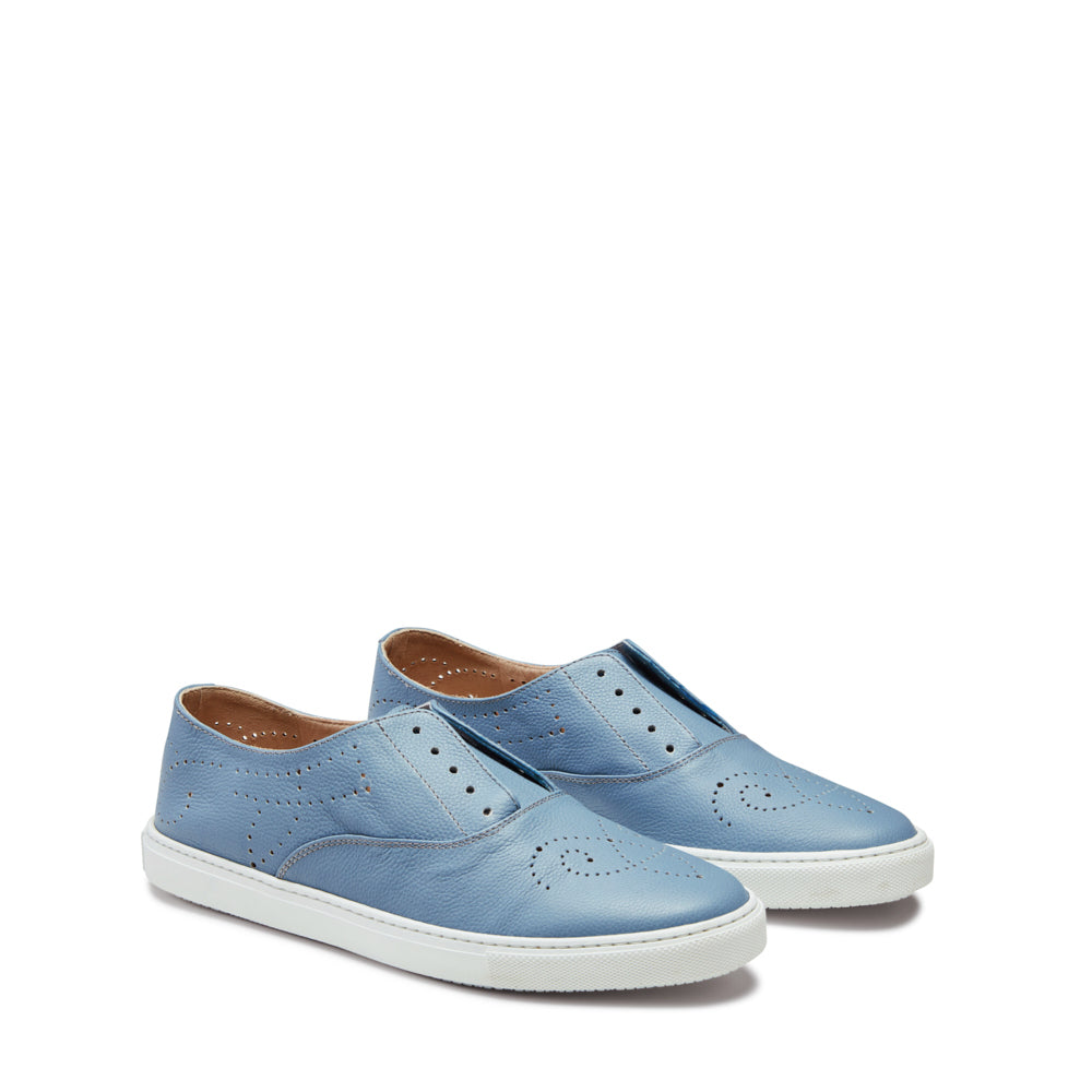 F.lli Rossetti 74709 Hobo Sport sneaker pelle azzurro