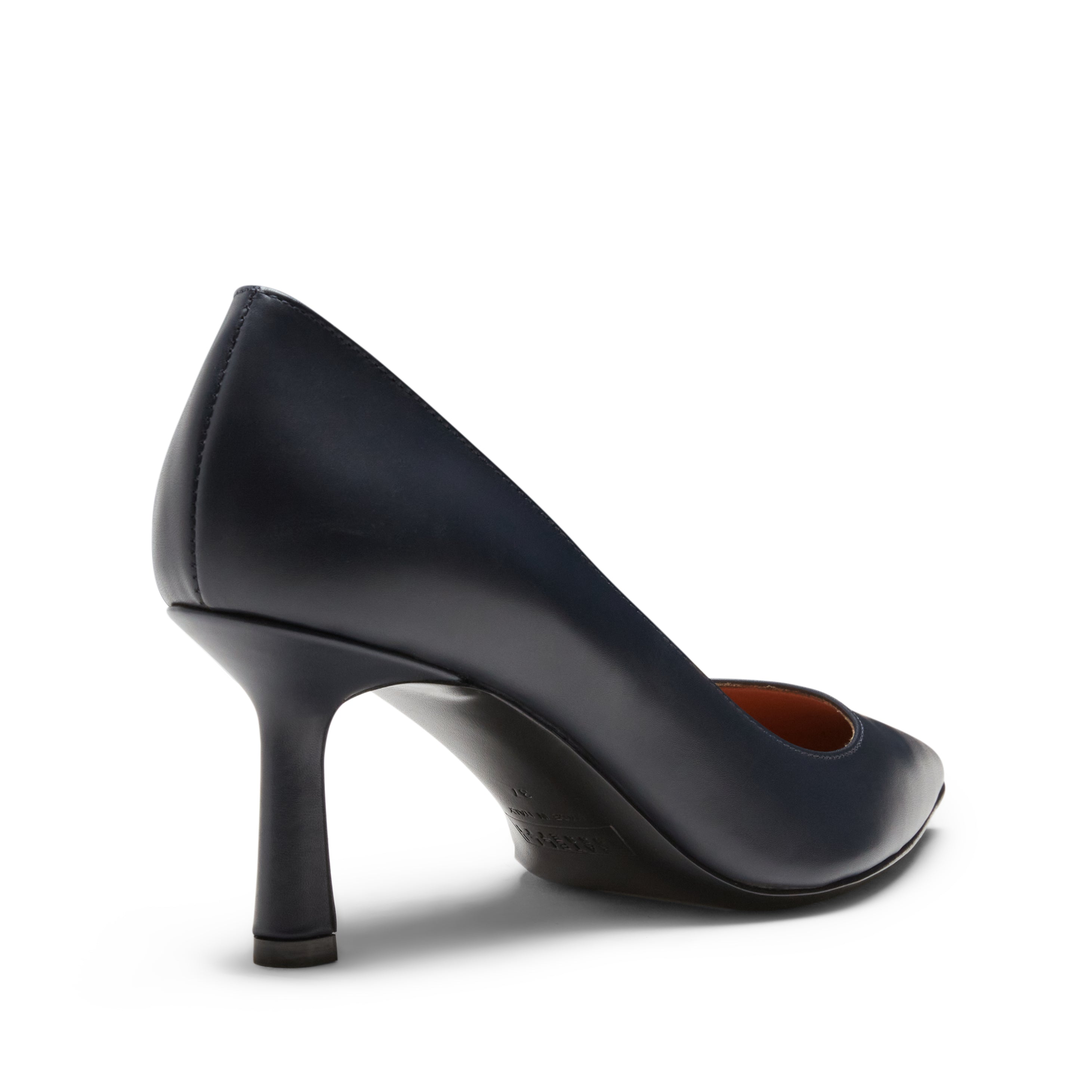 F.lli Rossetti Décolleté 67614 Pelle Nero Punta Sfilata