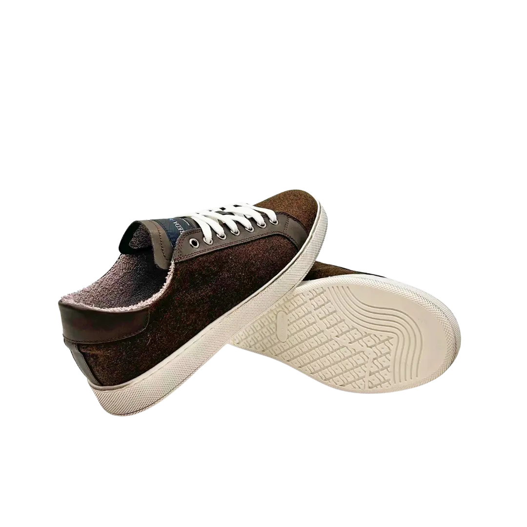 Sandro Barbera & Figli Wooly sneaker uomo marrone lana merino