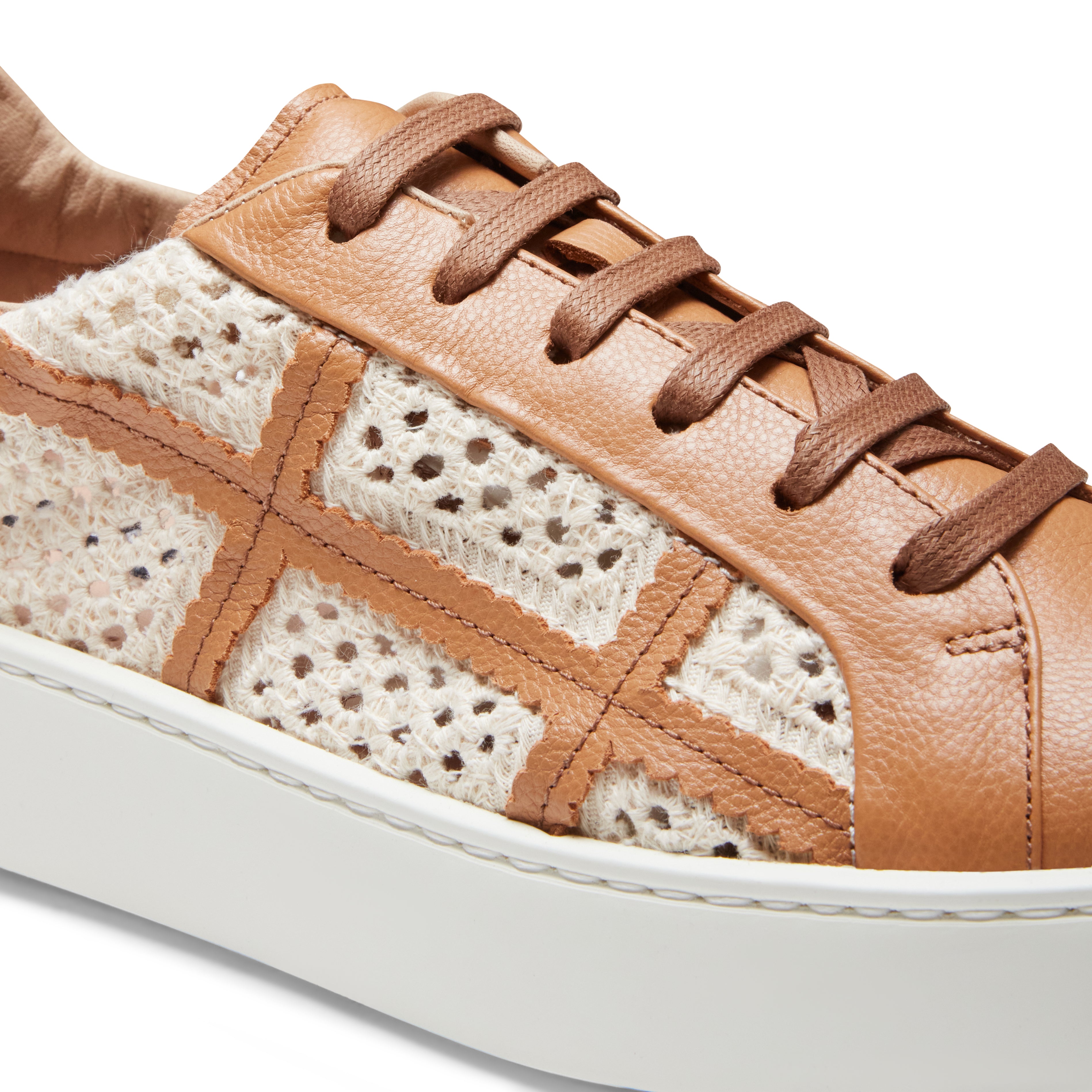F.lli Rossetti 77207 sneaker donna tessuto avorio