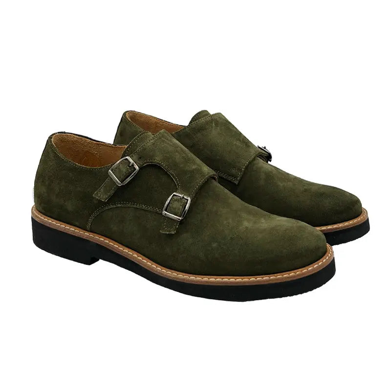 Sandro Barbera Stringate 1528 GoRain double monk verde