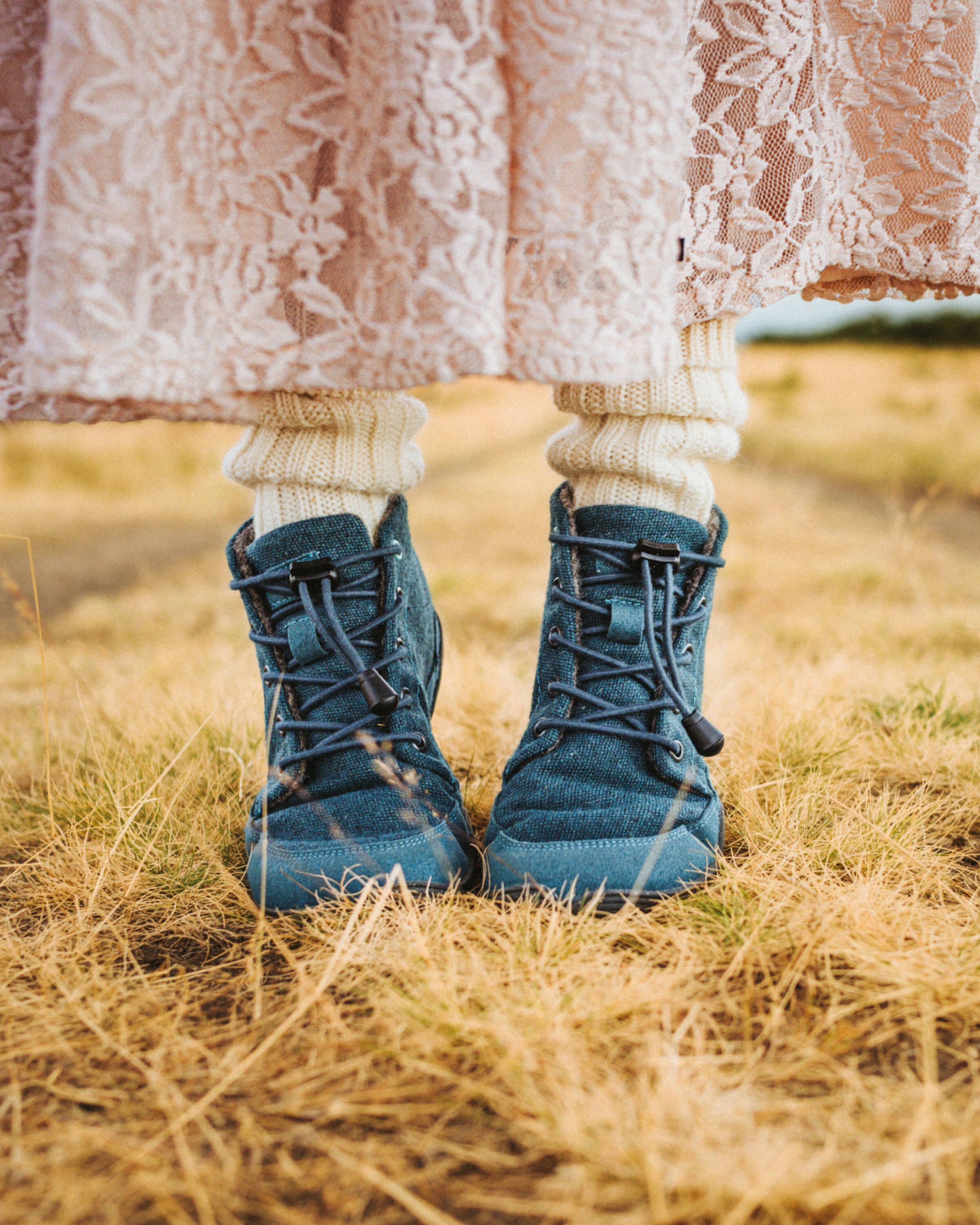 Wildling Shoes Marron Smaragdin scarpe bambini lana verde