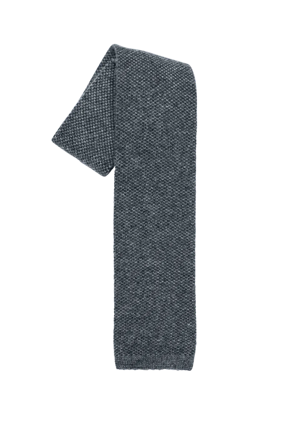Stefano Bemer Ties cravatta lana grigia 8 cm pattern 10