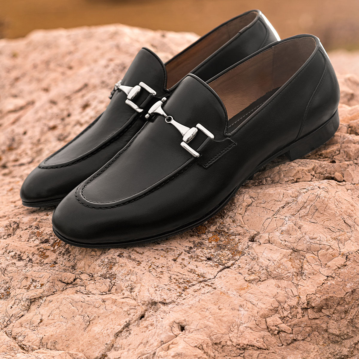 Dellovo Ieranto mocassino morsetto nero-montecarlo