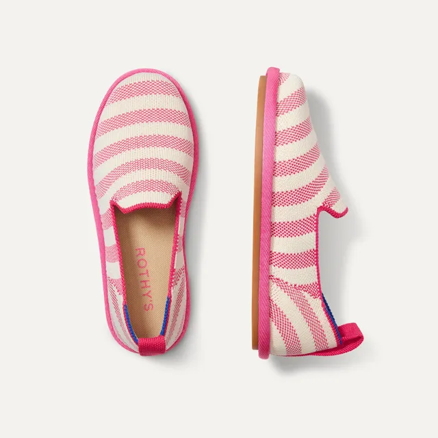 Rothy's Mini Loafer mocassini bambino sorbet stripe rosa