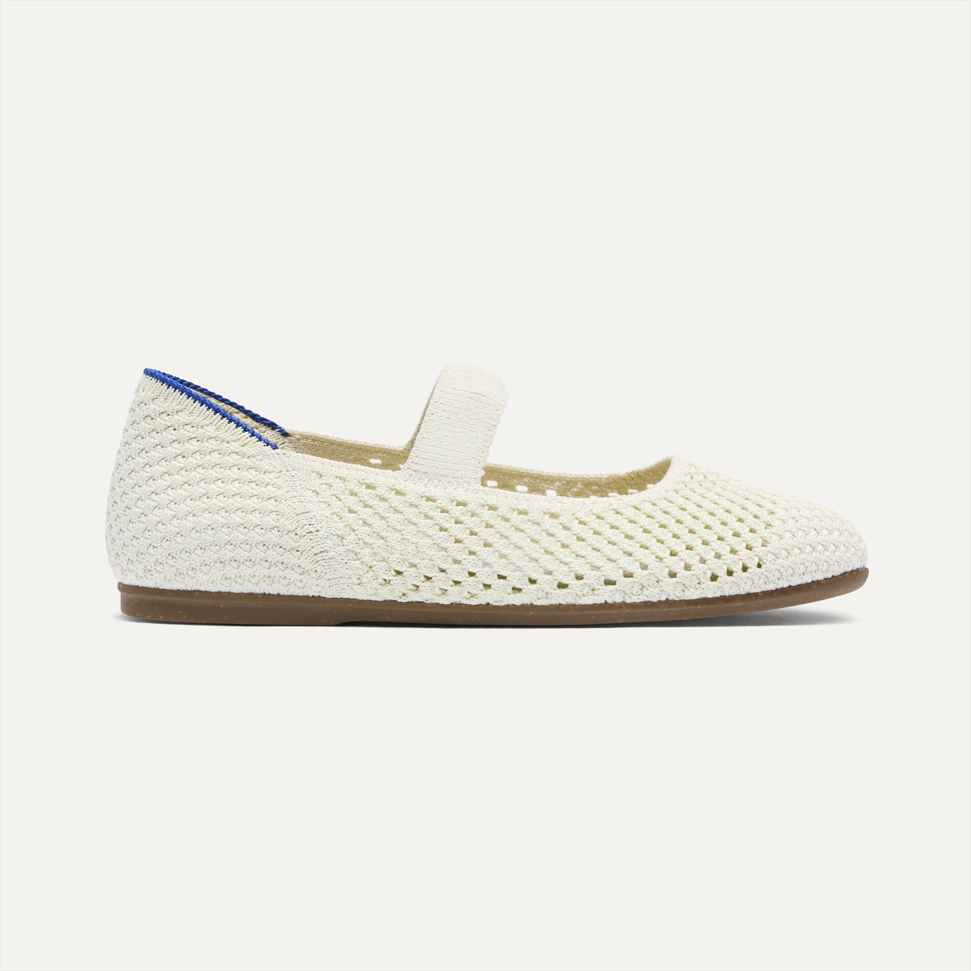 Rothy's The Kids Mary Jane ballerine White Open-Knit