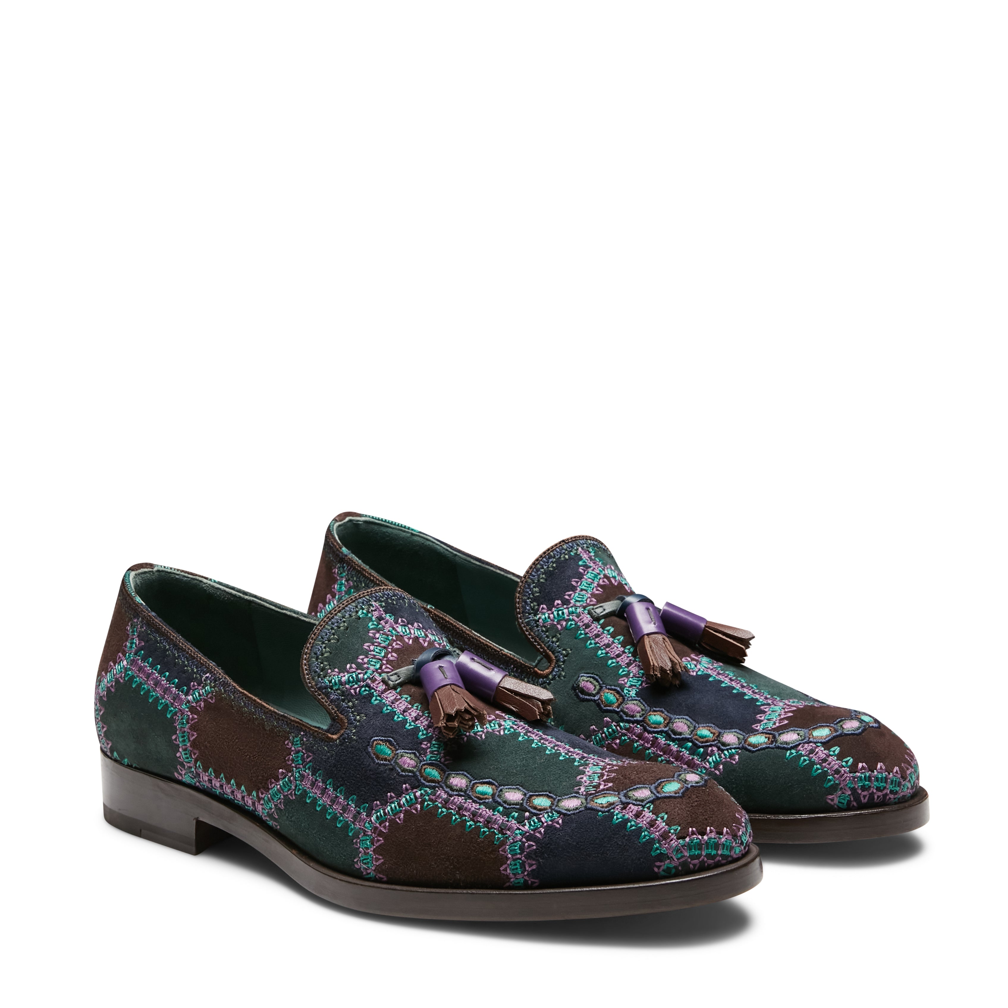 F.lli Rossetti Brera 15097 Mocassino Suede Bottiglia Uomo
