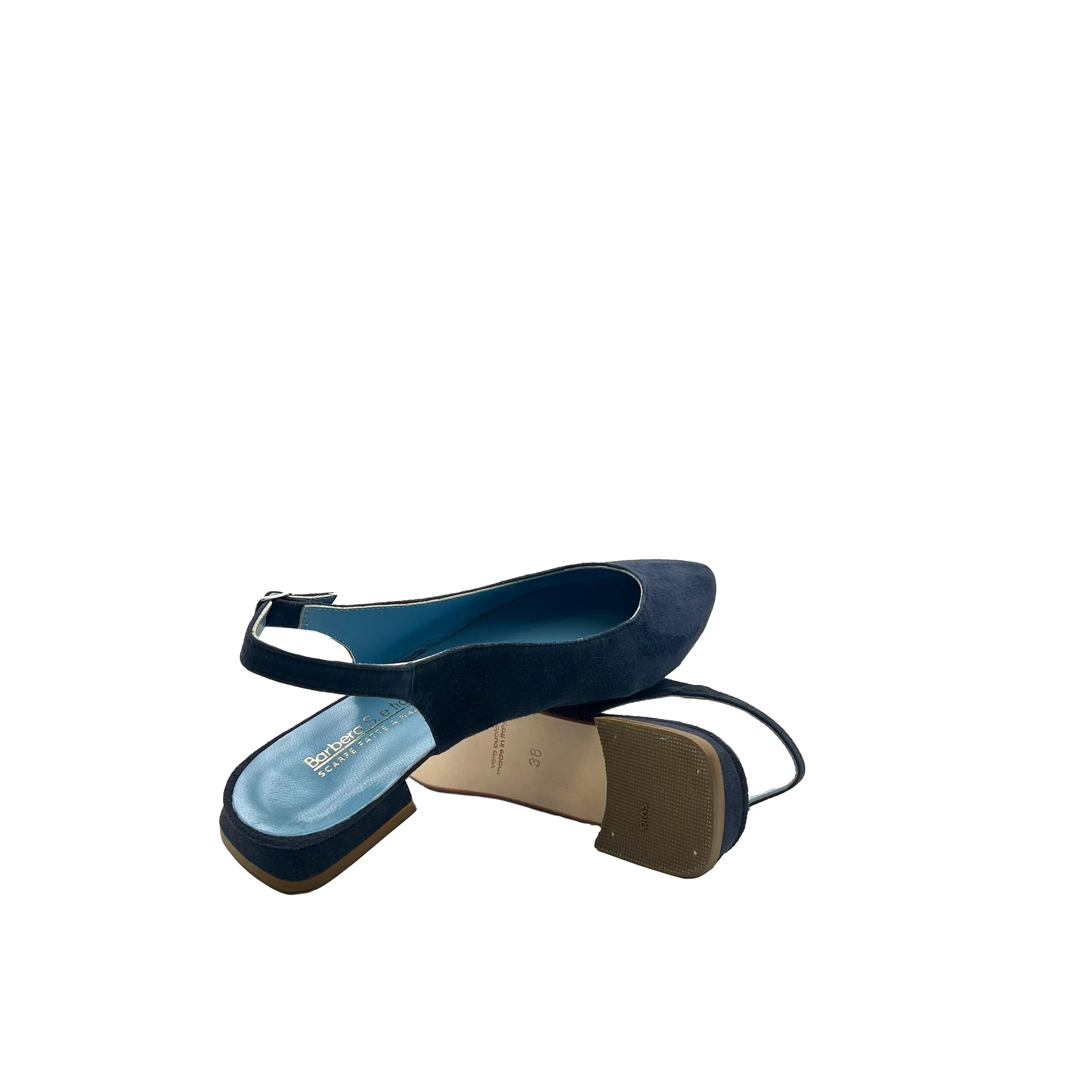 Sandro Barbera 254 Sandalo Donna Blu tacco 2 cm