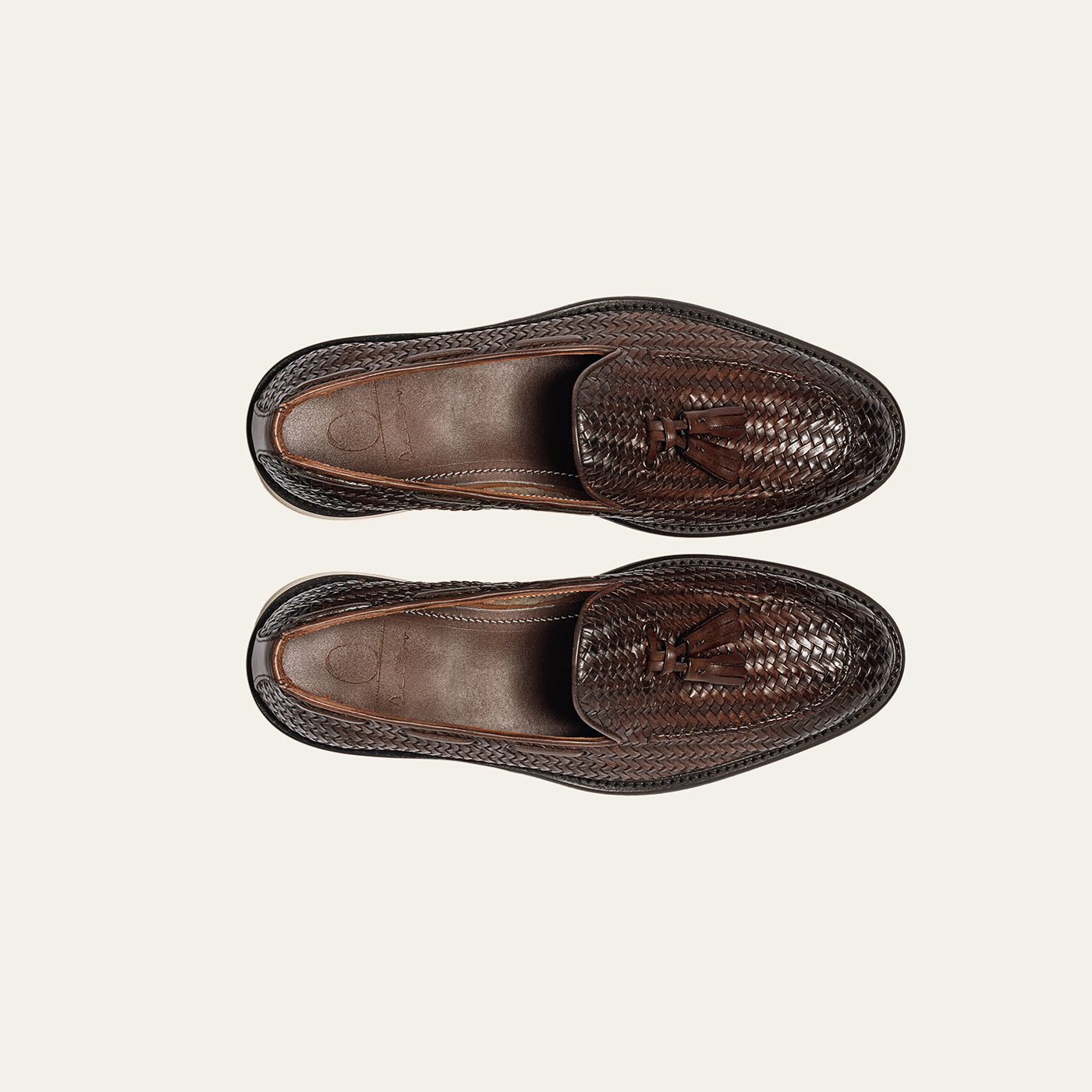 Dellovo Meta mocassino uomo Sudan pelle intrecciata