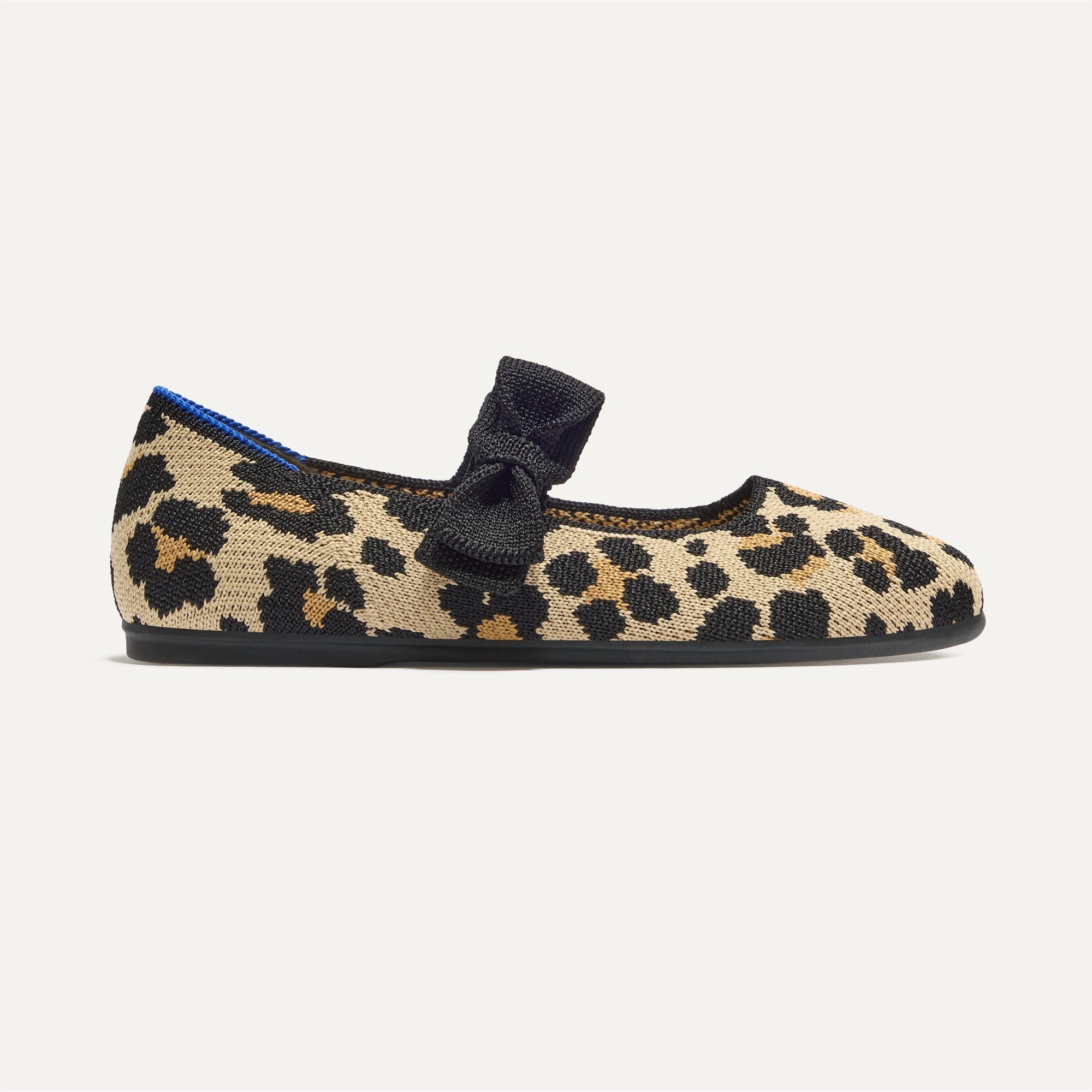 Rothy's The Kids Tux Bow Mary Jane scarpe leopardate fiocco