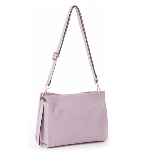 Sandro Barbera C16 borsa pelle bottalato lilac 25x18x10 cm