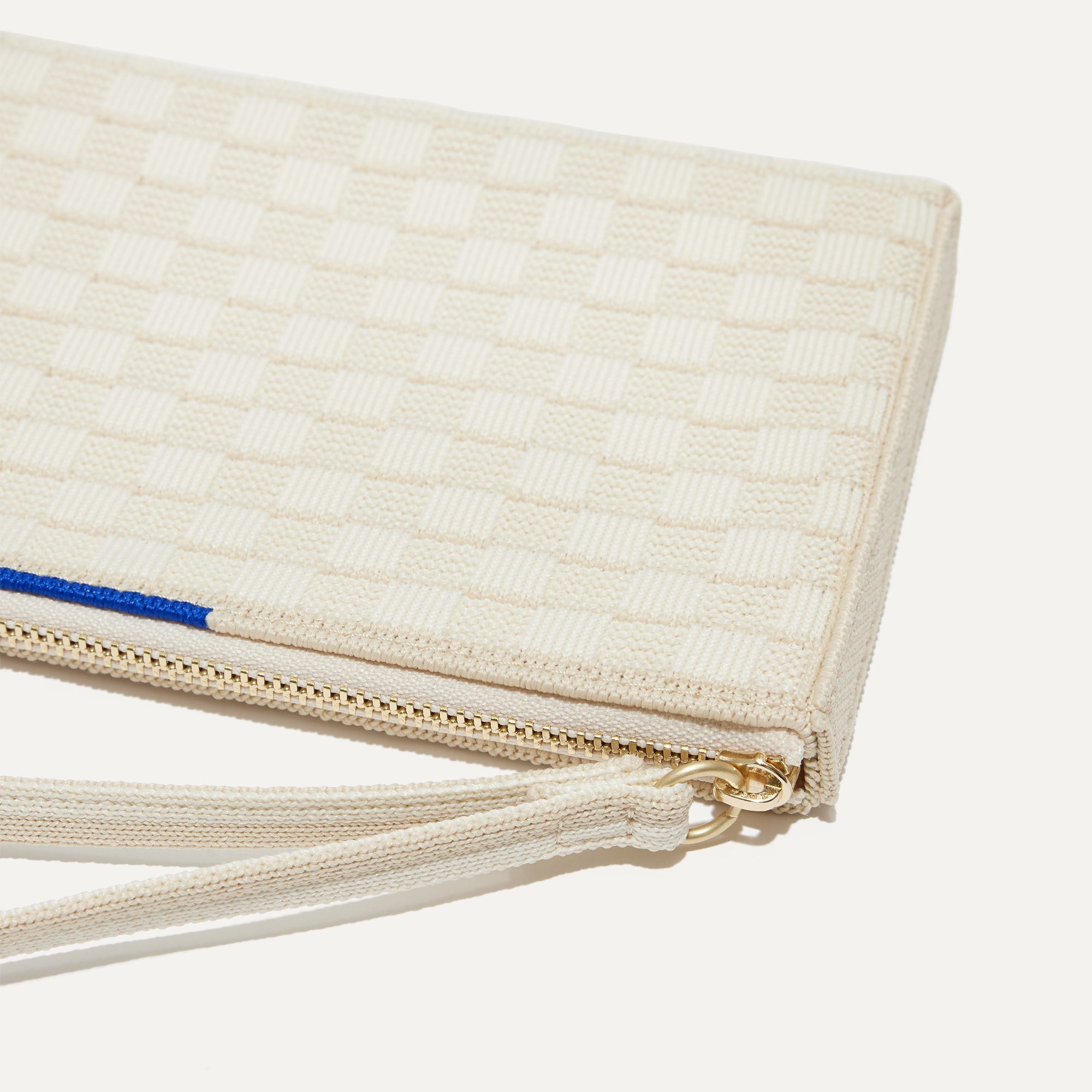 Rothy's Wallet Wristlet pochette Vanilla Basketweave beige