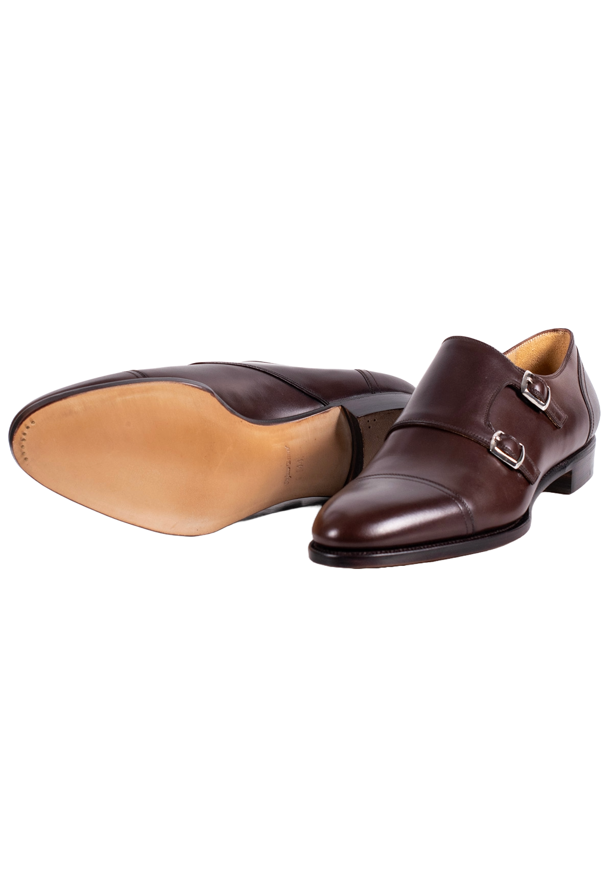 Stefano Bemer E2301 Double Monk Cioccolato Misura 44