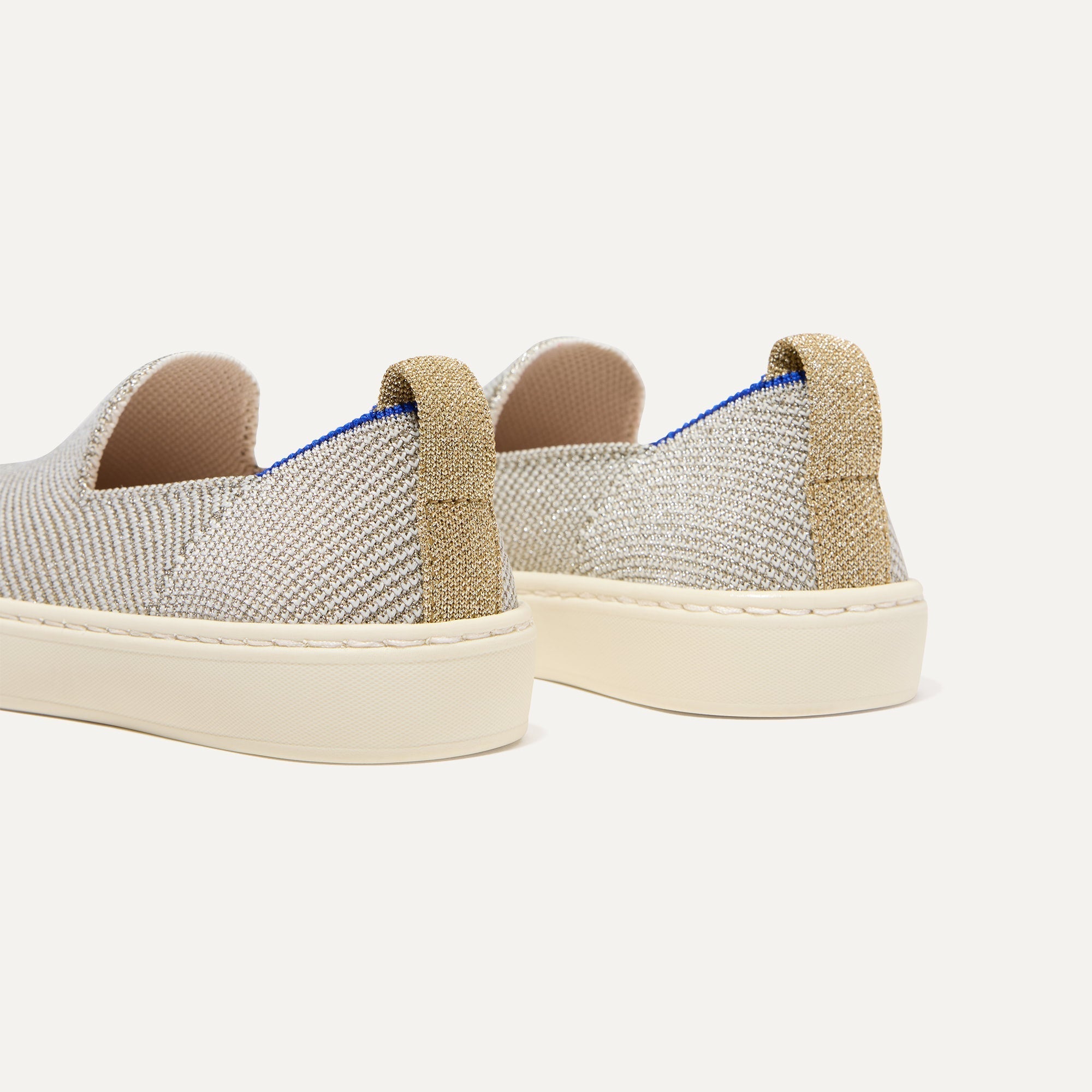 Rothy's The Kids Sneaker scarpe bambino Diamond Twill platino